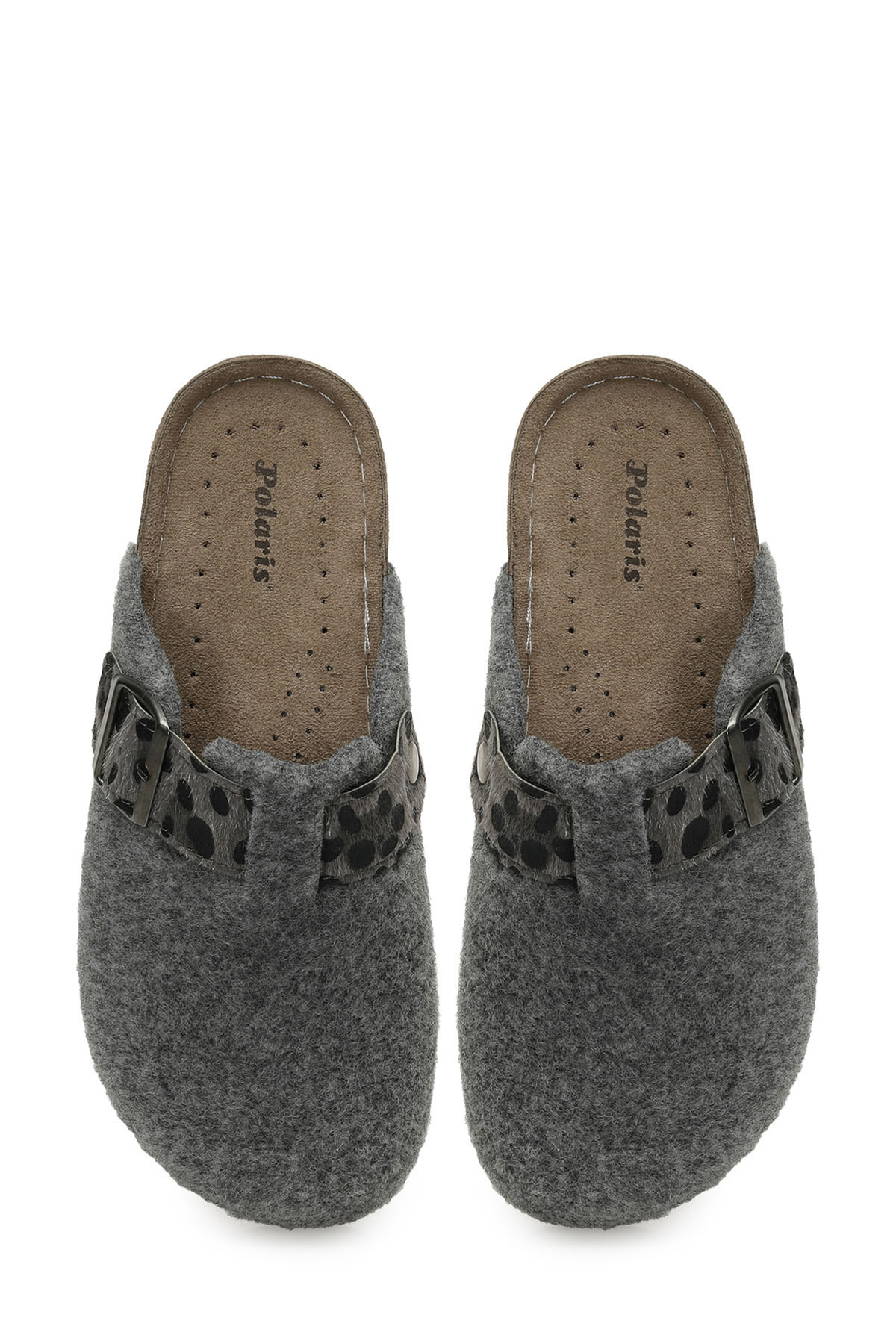 609034.Z5PR Gri Kadın Sabo Terlik - Görsel 5