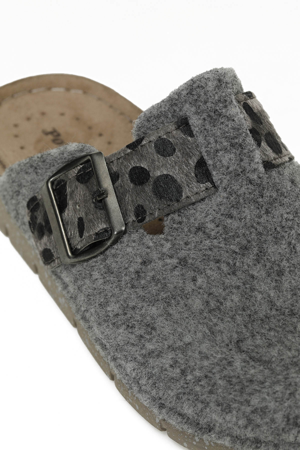 609034.Z5PR Gri Kadın Sabo Terlik - Görsel 8
