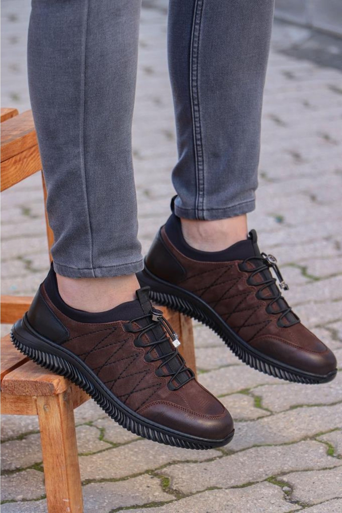 77541 Termo Taban Erkek Günlük Nubuk Deri Ayakkabı - Görsel 2