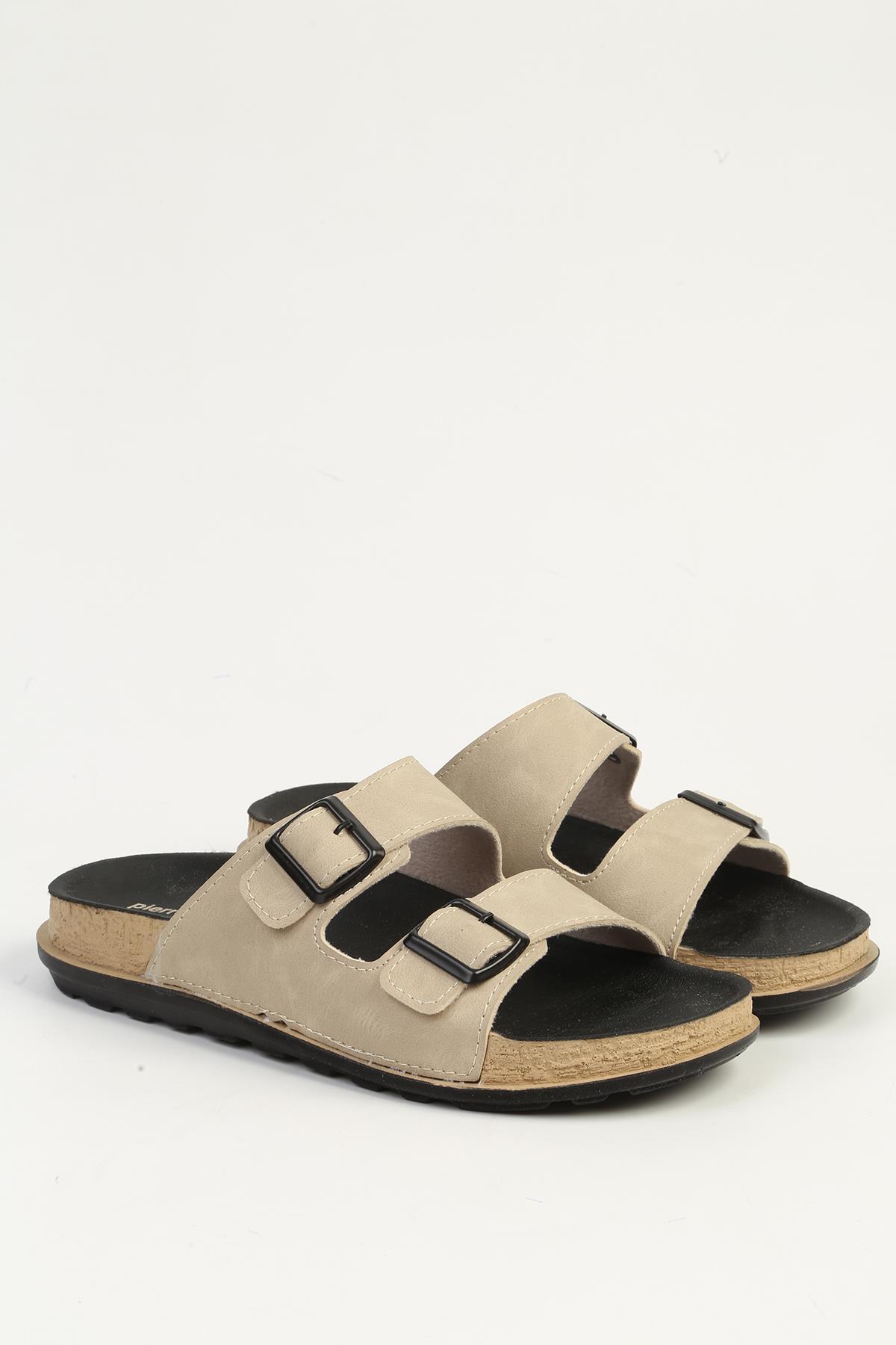 Krem Kadın Terlik PC-7428 - Görsel 3