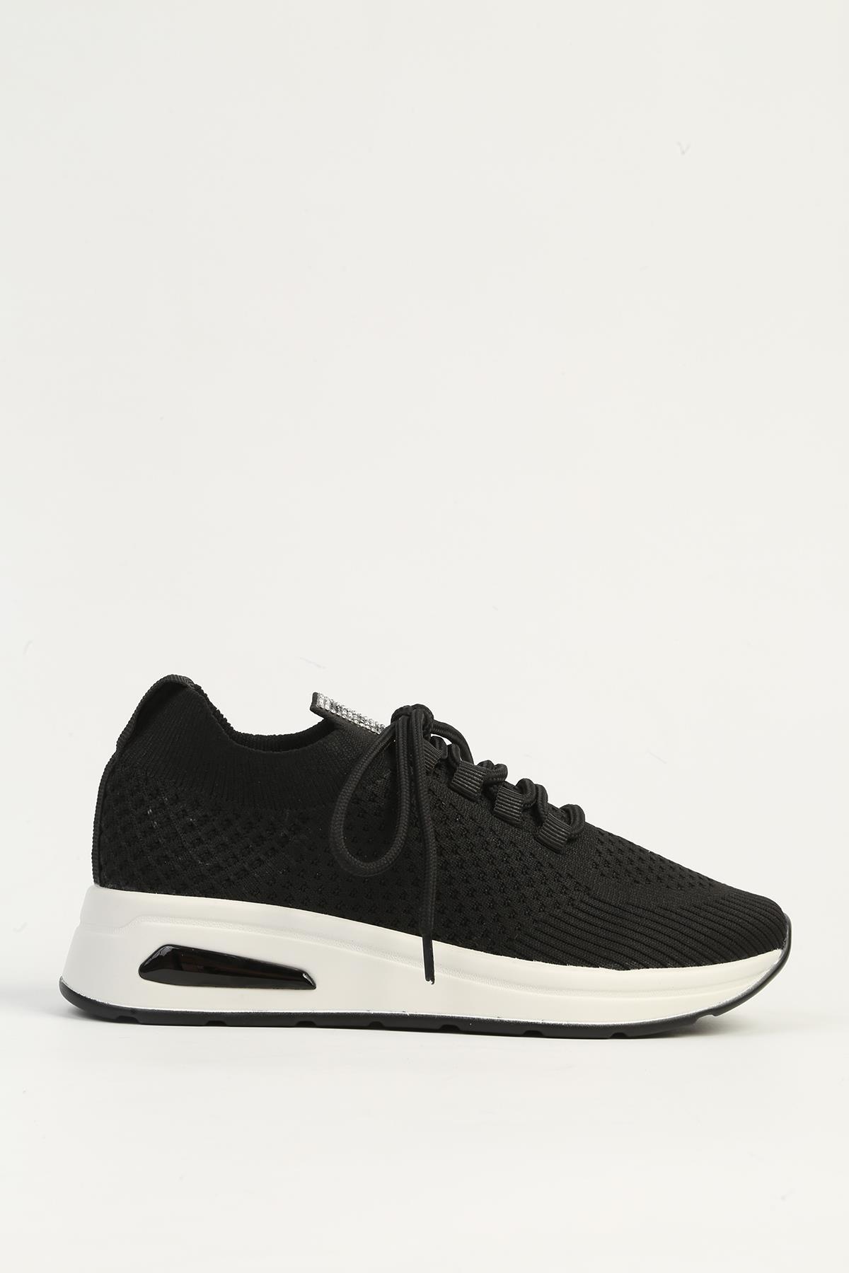 Siyah Kadın Spor Ayakkabı PC-54778 - Görsel 2