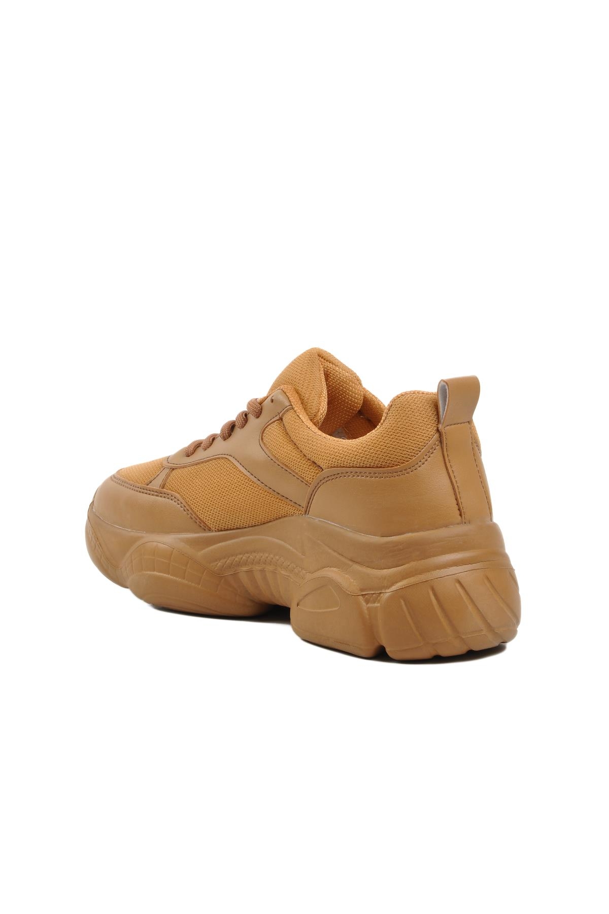 Bej Ekru Kadın Spor Ayakkabı Sneaker - Görsel 5