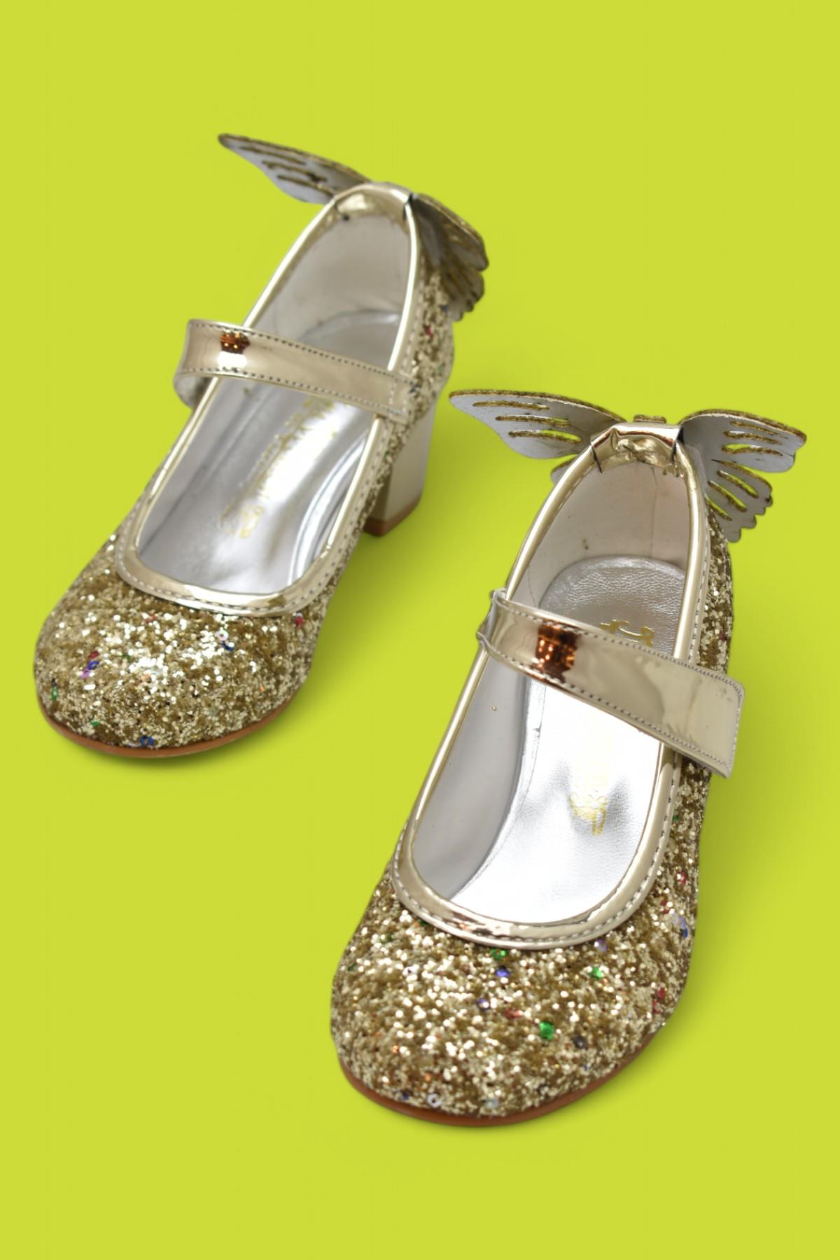 359 Abiye Kız Çocuk Topuklu Ayakkabı Kız Çocuk Nişan Abiye Ayakkabısı - Görsel 3