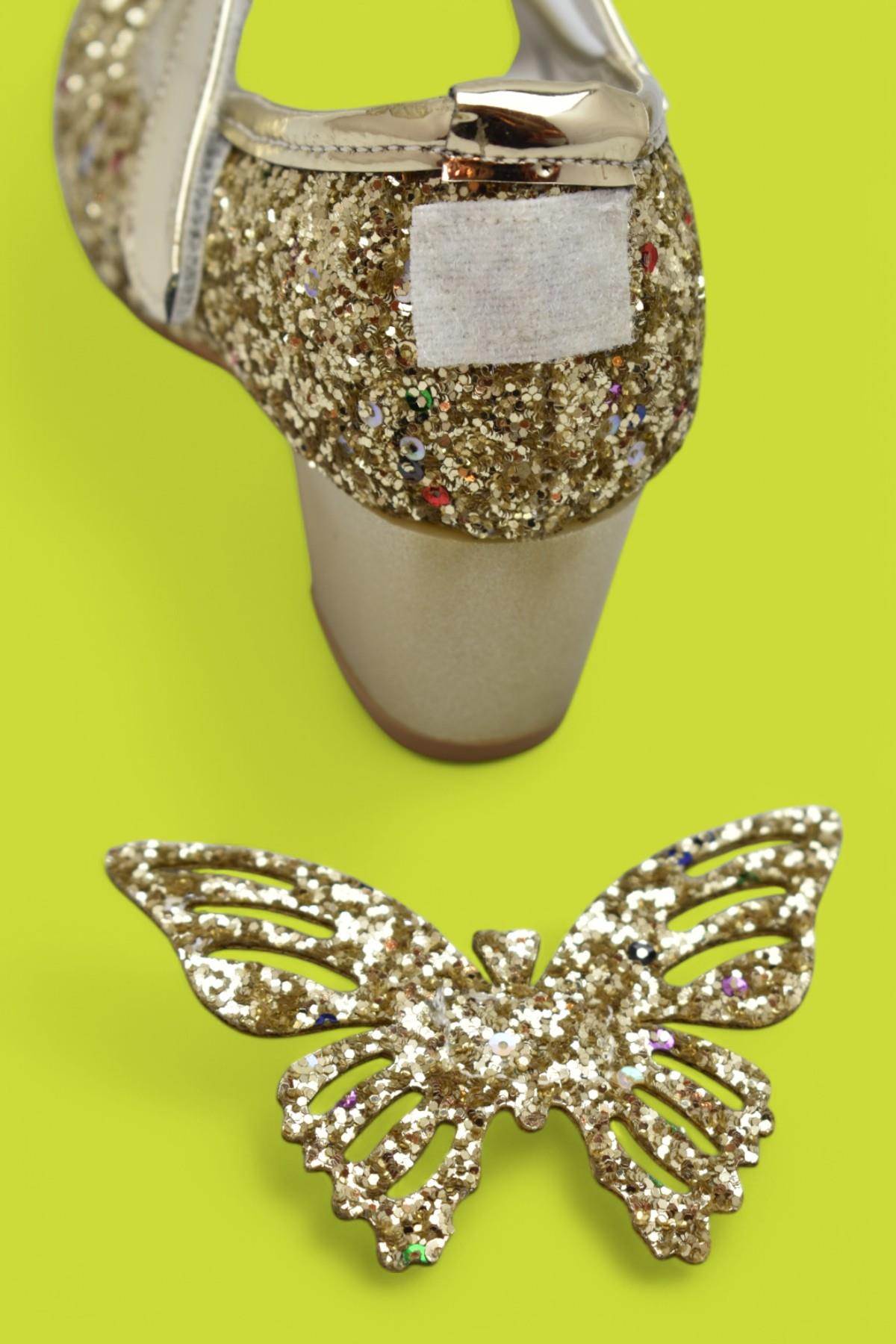 359 Abiye Kız Çocuk Topuklu Ayakkabı Kız Çocuk Nişan Abiye Ayakkabısı - Görsel 5