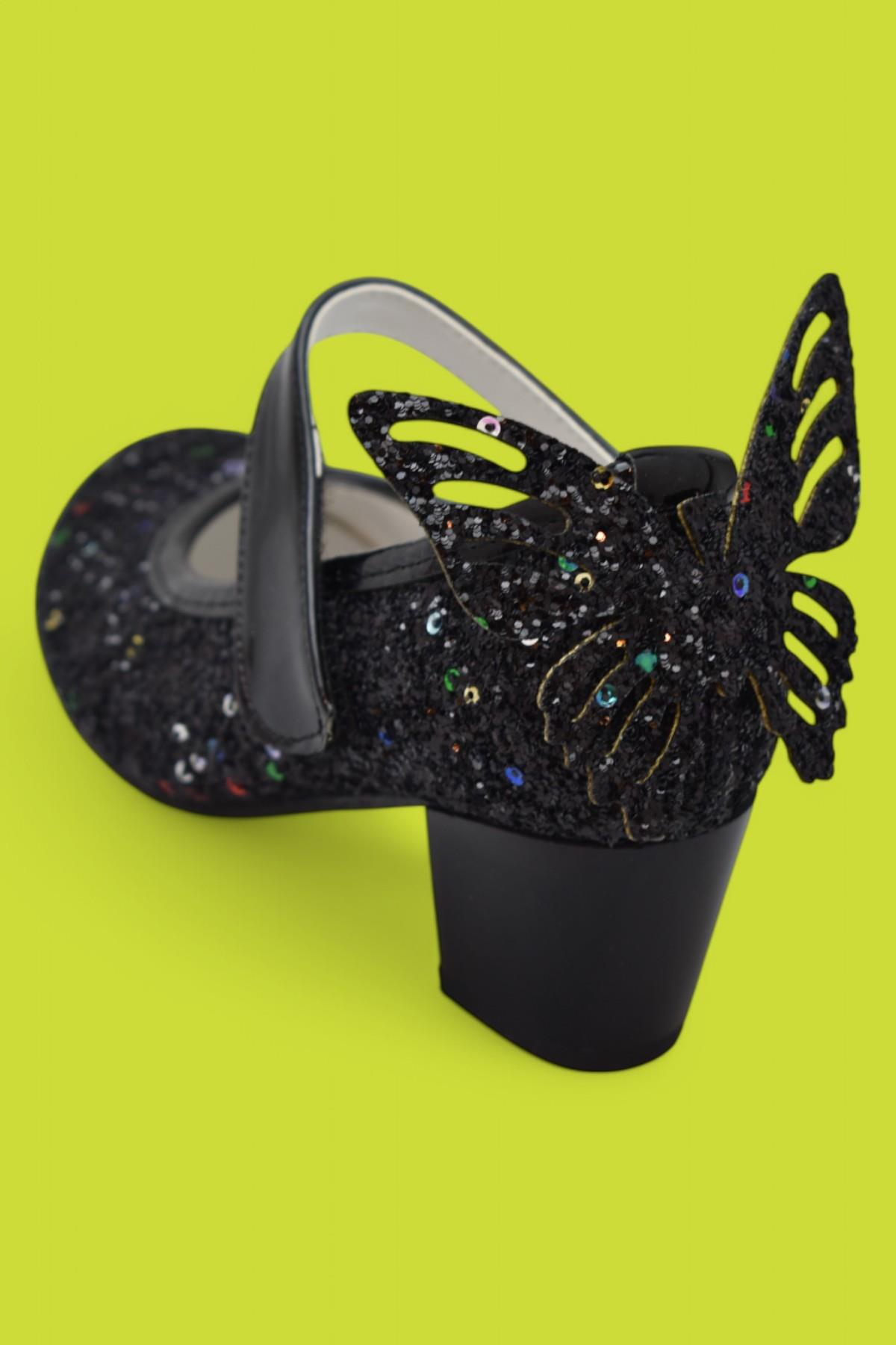 359 Abiye Kız Çocuk Topuklu Ayakkabı Kız Çocuk Nişan Abiye Ayakkabısı - Görsel 5