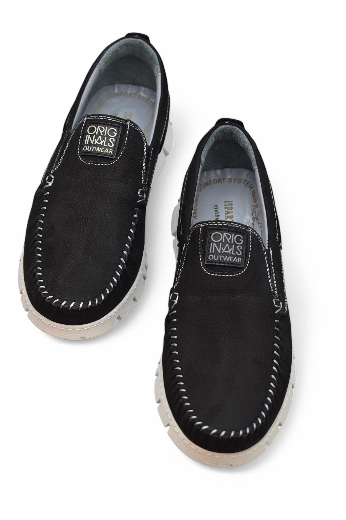 TAB2180 Ortopedik Taban Hakiki Deri Erkek Ayakkabı Günlük Erkek Tımbırlent Ayakkabı - Görsel 4