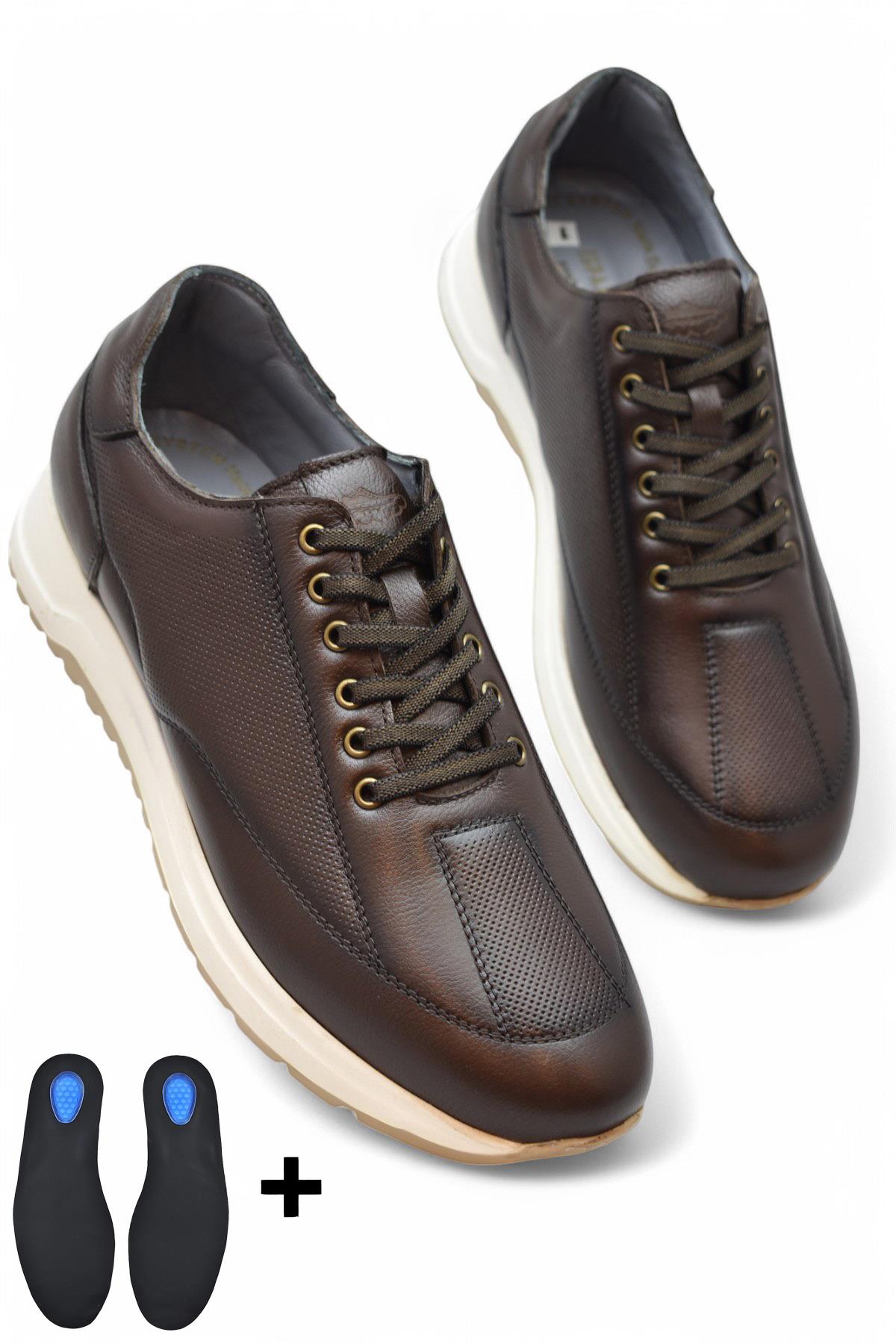 TAB5366 Ortopedik Taban Hakiki Deri Erkek Ayakkabı Günlük Spor Klasik Erkek Ayakkabı - Görsel 4