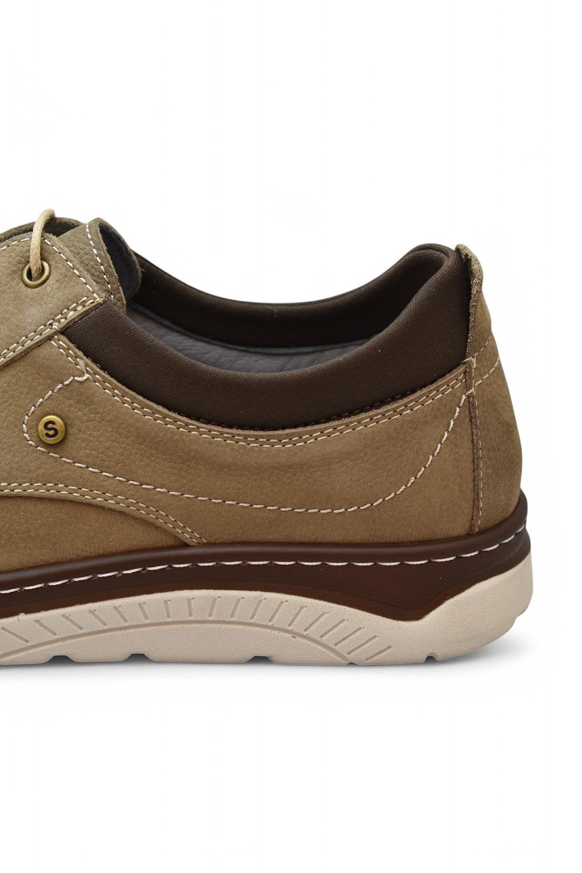 TAB2105 Ortopedik Taban Hakiki Deri Erkek Ayakkabı Günlük Erkek Tımbırlent Ayakkabı - Görsel 8