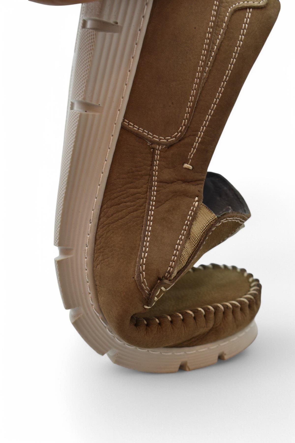 TAB2180 Ortopedik Taban Hakiki Deri Erkek Ayakkabı Günlük Erkek Tımbırlent Ayakkabı - Görsel 3