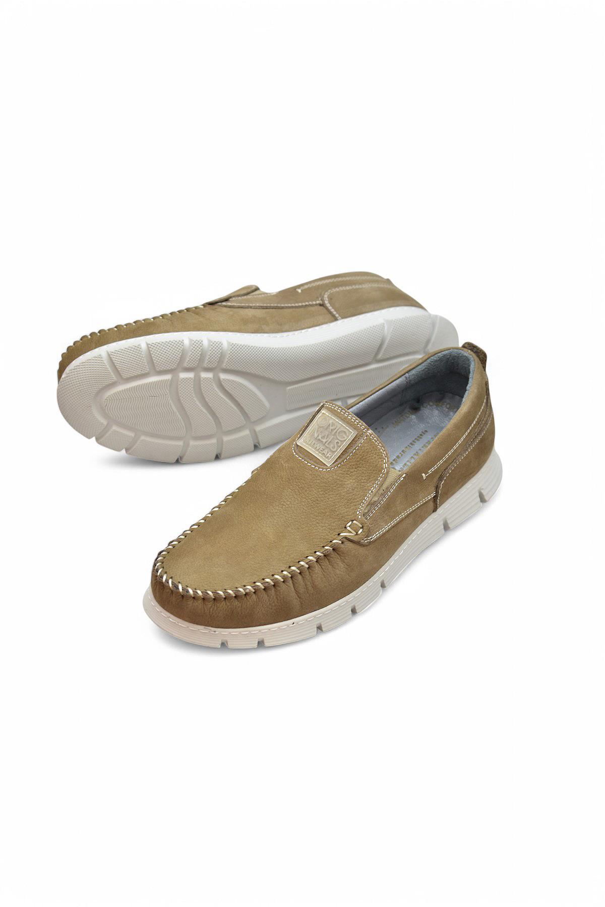 TAB2180 Ortopedik Taban Hakiki Deri Erkek Ayakkabı Günlük Erkek Tımbırlent Ayakkabı - Görsel 4