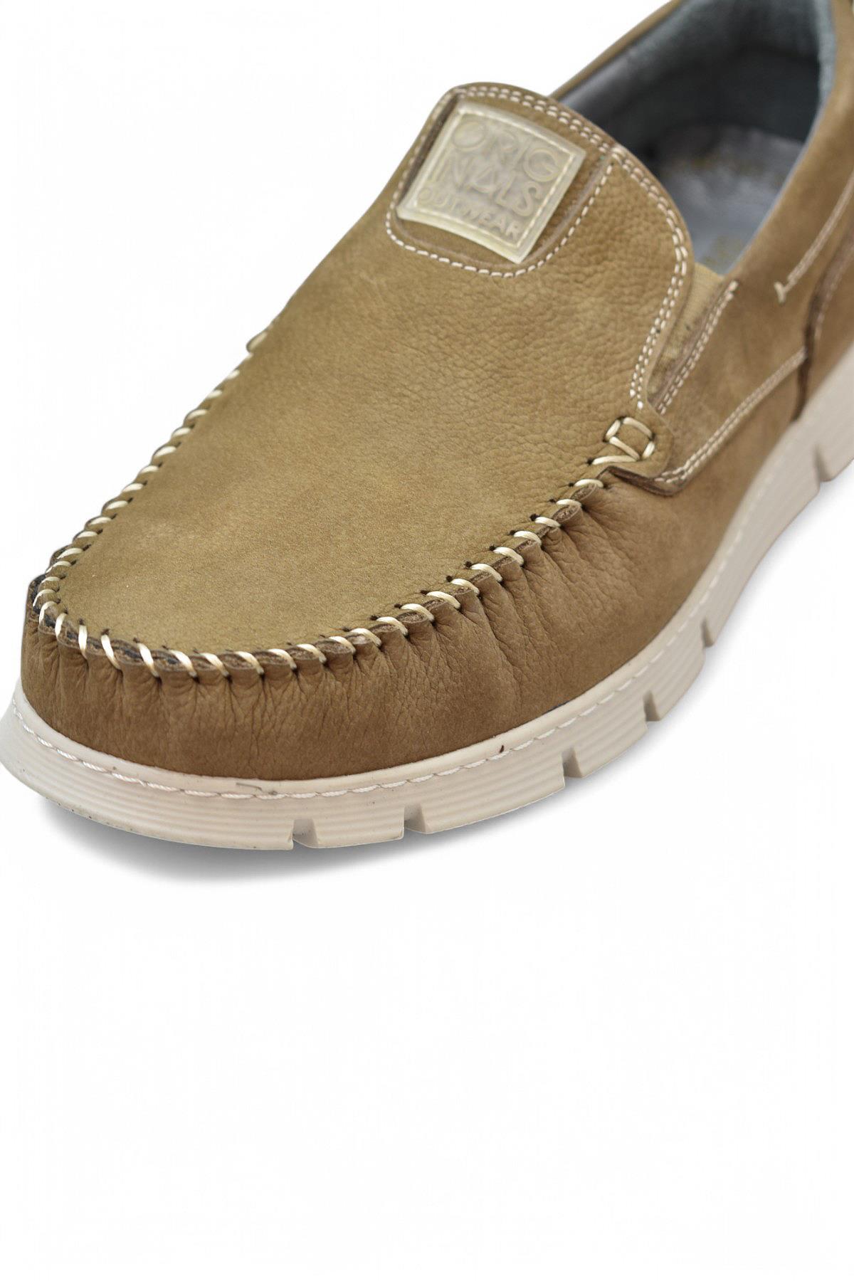 TAB2180 Ortopedik Taban Hakiki Deri Erkek Ayakkabı Günlük Erkek Tımbırlent Ayakkabı - Görsel 6