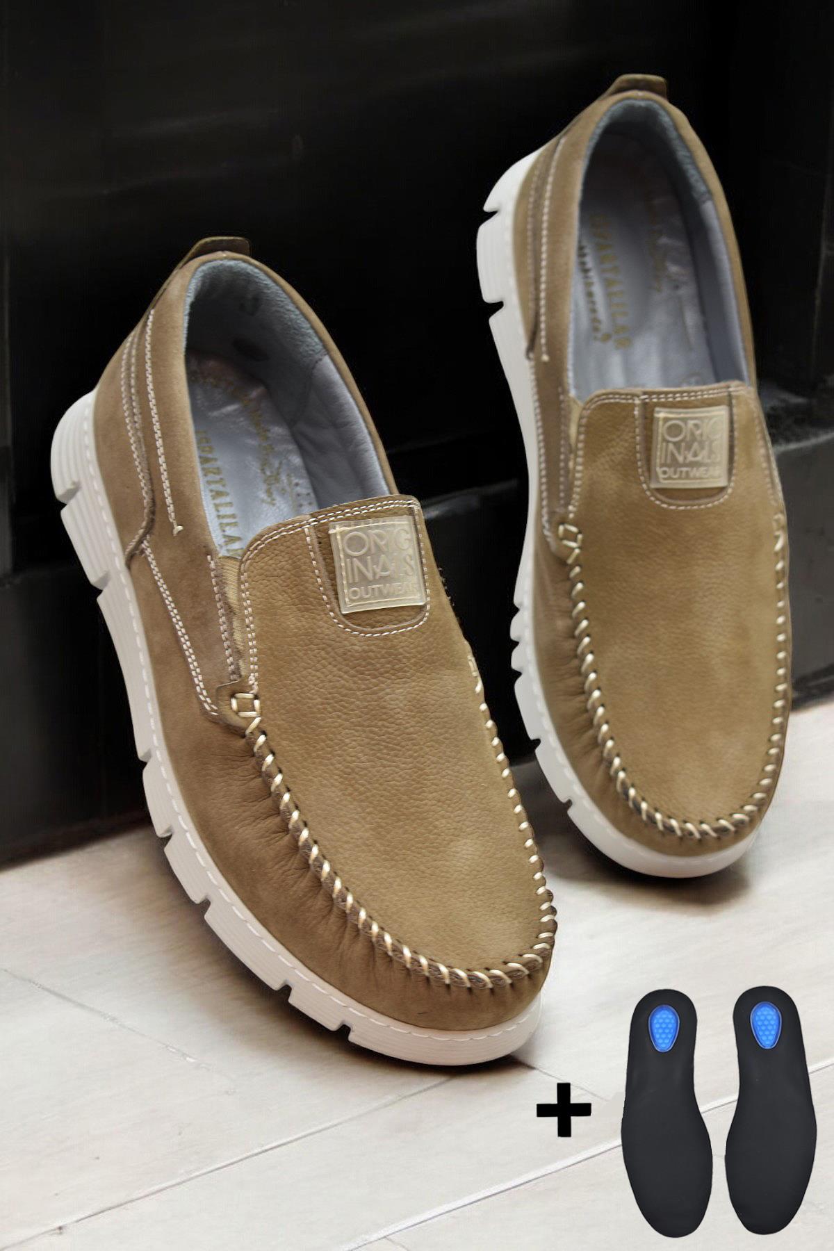 TAB2180 Ortopedik Taban Hakiki Deri Erkek Ayakkabı Günlük Erkek Tımbırlent Ayakkabı - Görsel 7