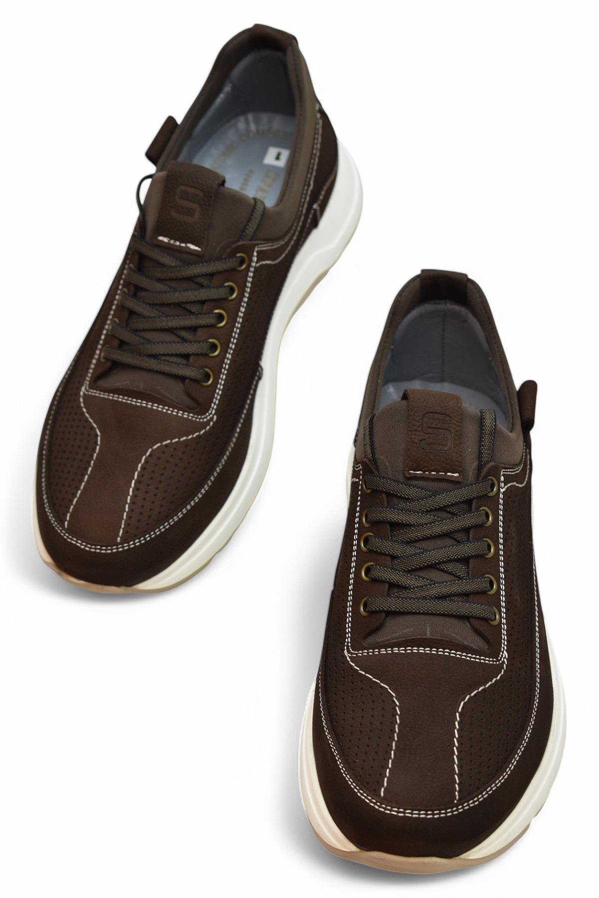 TAB6003 Ortopedik Taban Hakiki Deri Erkek Ayakkabı Günlük Casual Erkek Ayakkabı - Görsel 3