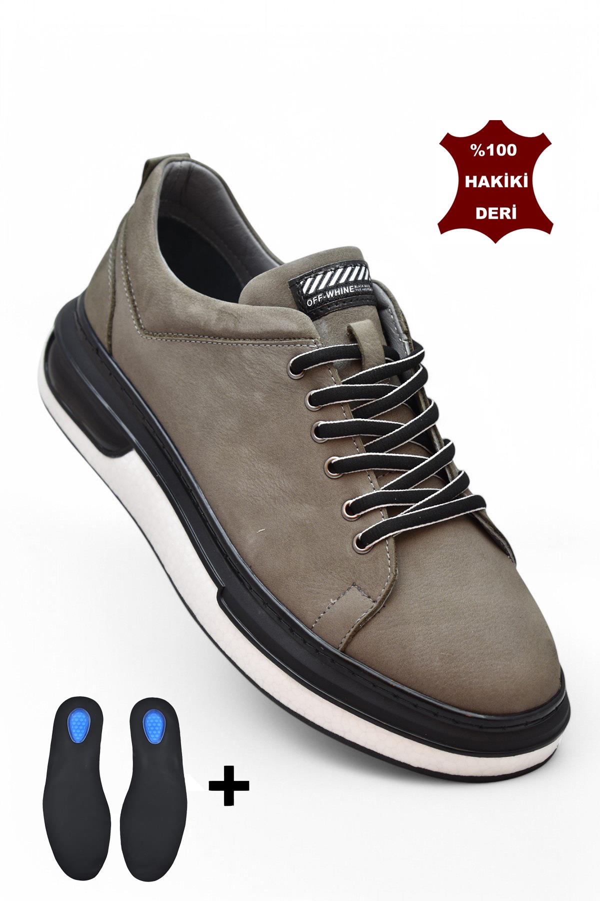 TAB1224 Ortopedik Taban Hakiki Deri Erkek Ayakkabı Casual Günlük Erkek Ayakkabı - Görsel 3