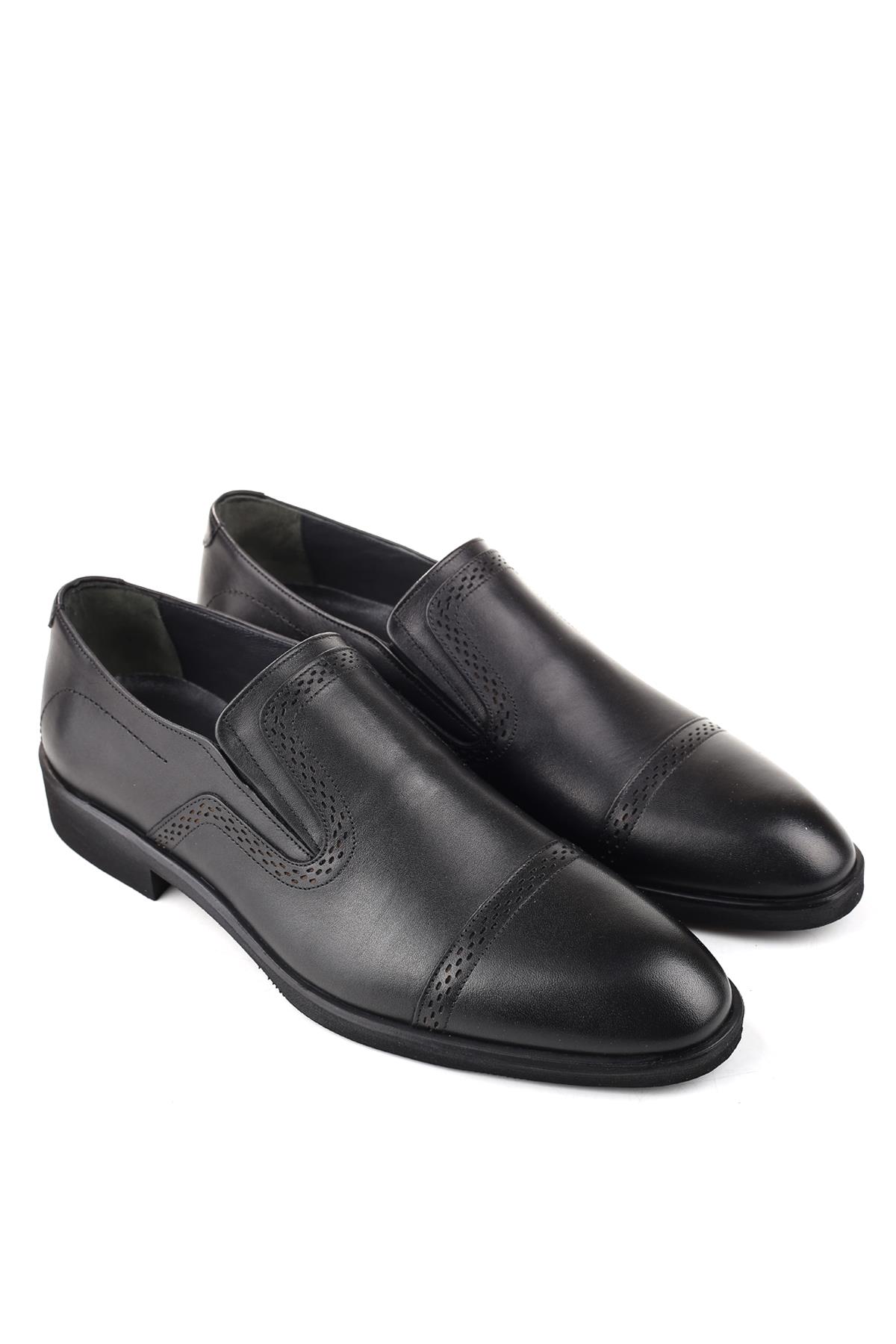 Hakiki Deri Termo Taban Bağcıksız Klasik Erkek Ayakkabı - Görsel 3