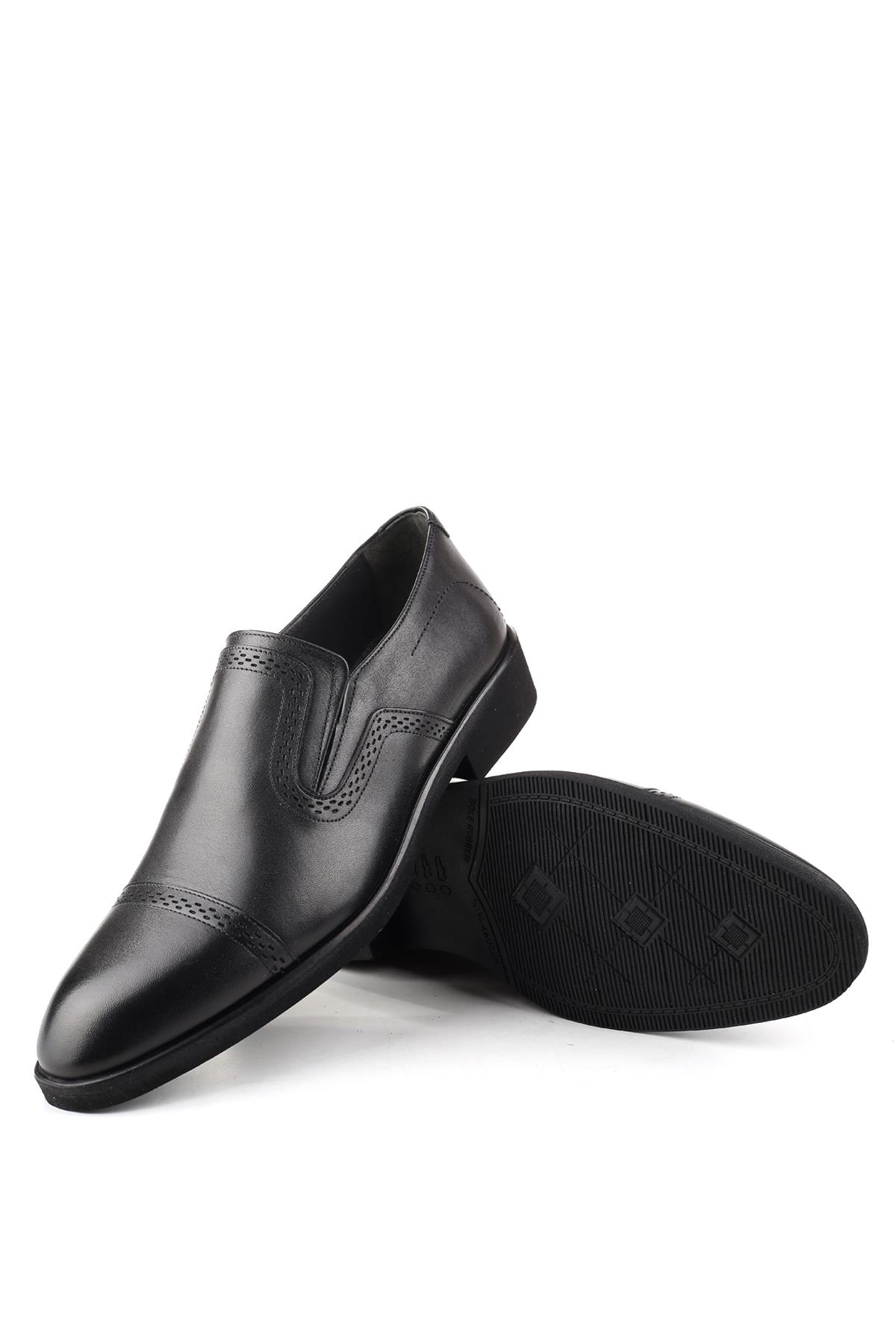 Hakiki Deri Termo Taban Bağcıksız Klasik Erkek Ayakkabı - Görsel 6