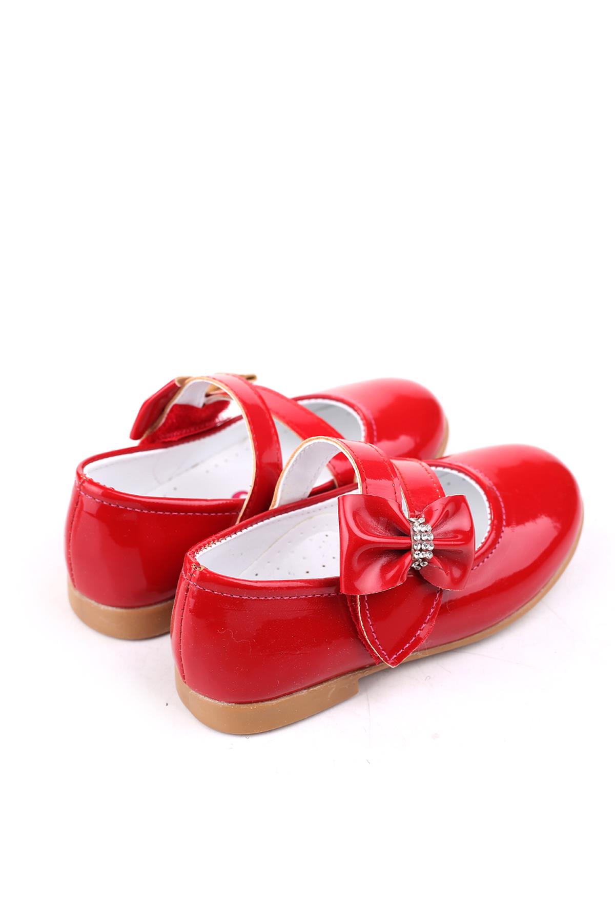 Ortaç-4603 Kız Bebek Balerin Rugan Babet Ayakkabı - Görsel 5