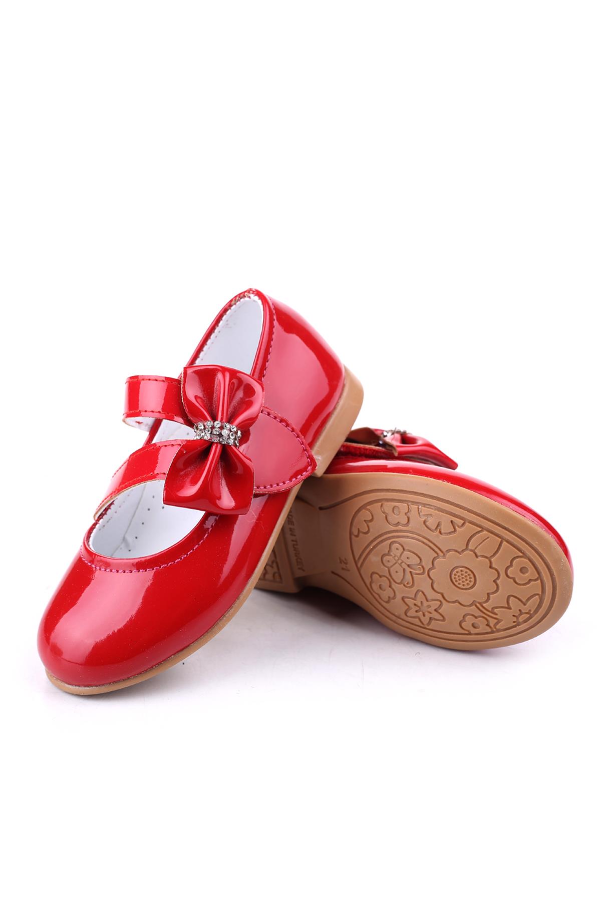 Ortaç-4603 Kız Bebek Balerin Rugan Babet Ayakkabı - Görsel 6