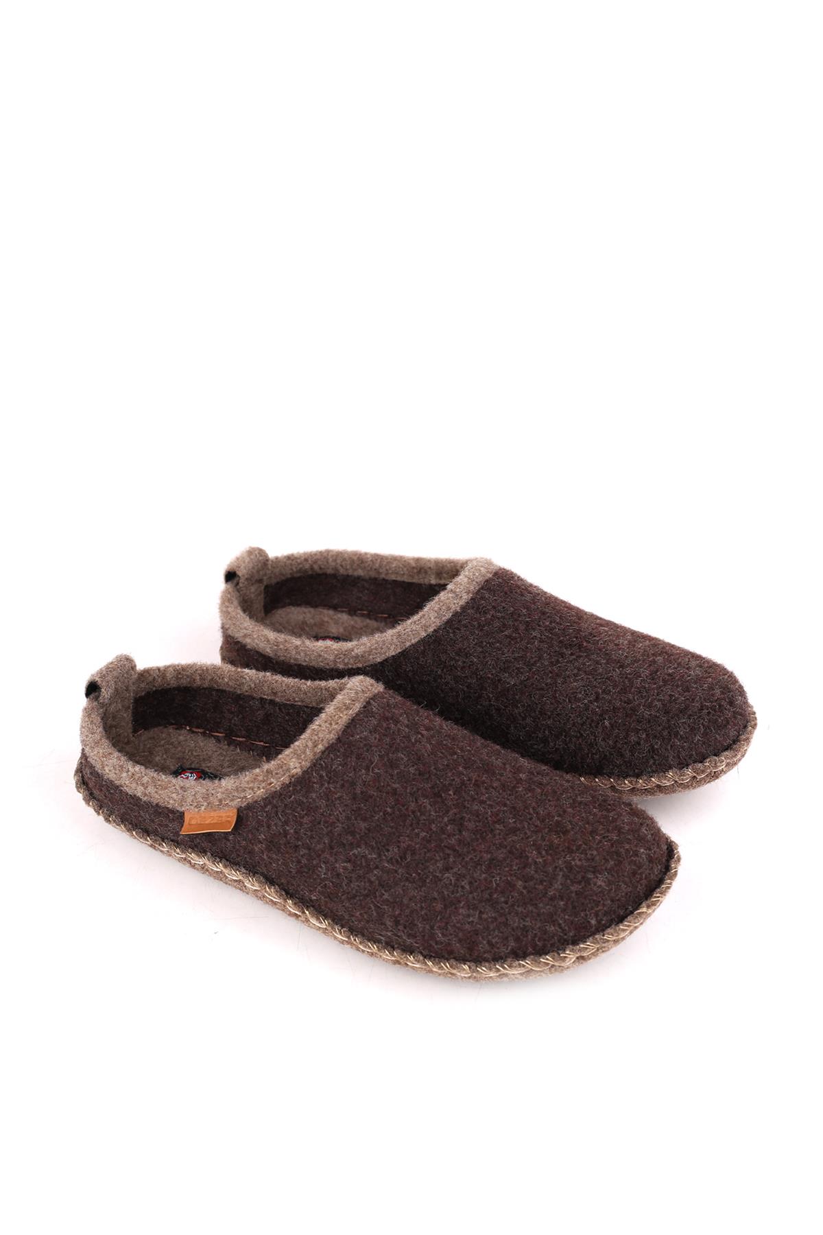 14771 Sessiz Kaydırmaz Taban Keçe Unisex Ev Ve Misafir Terliği - Görsel 2