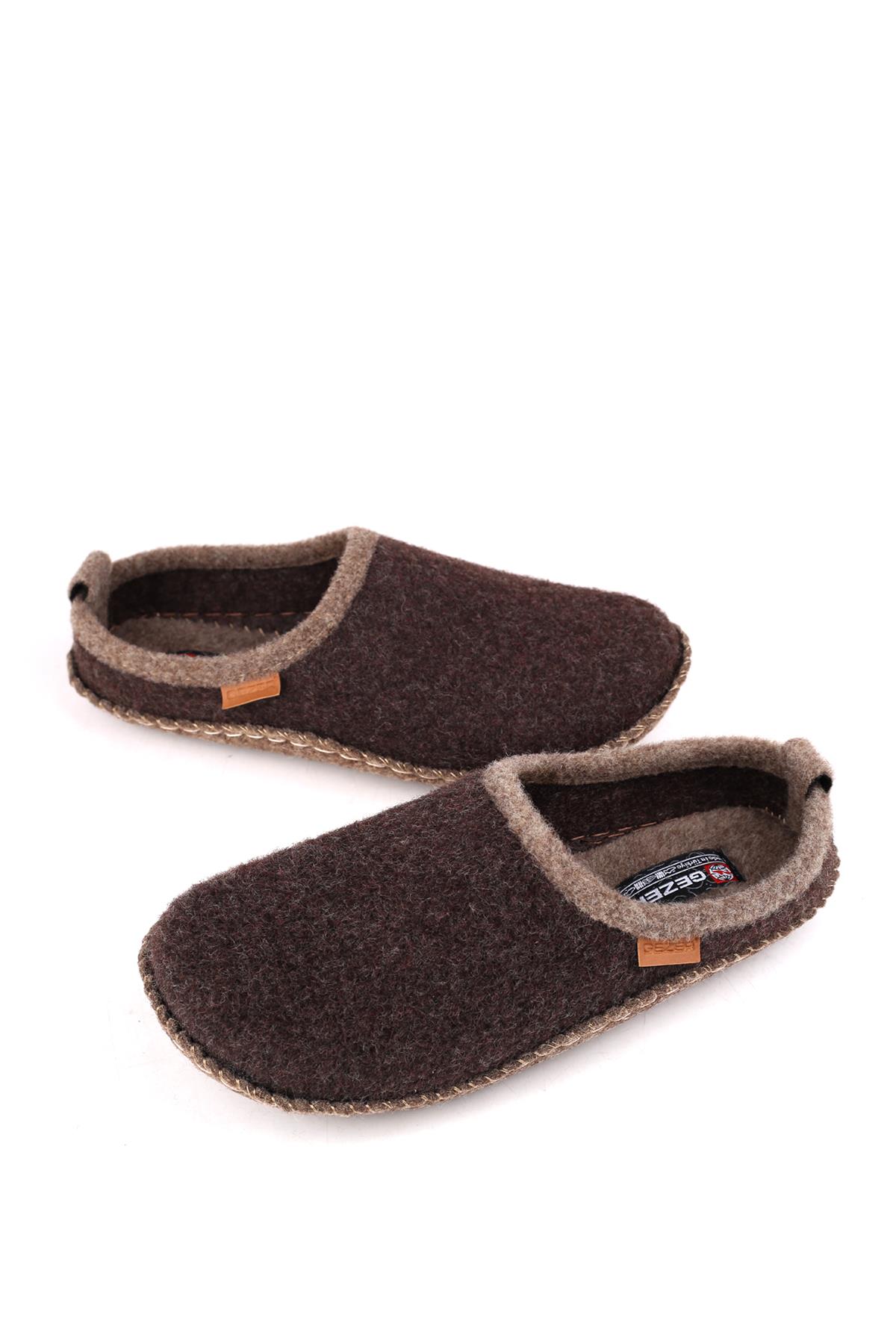 14771 Sessiz Kaydırmaz Taban Keçe Unisex Ev Ve Misafir Terliği - Görsel 4