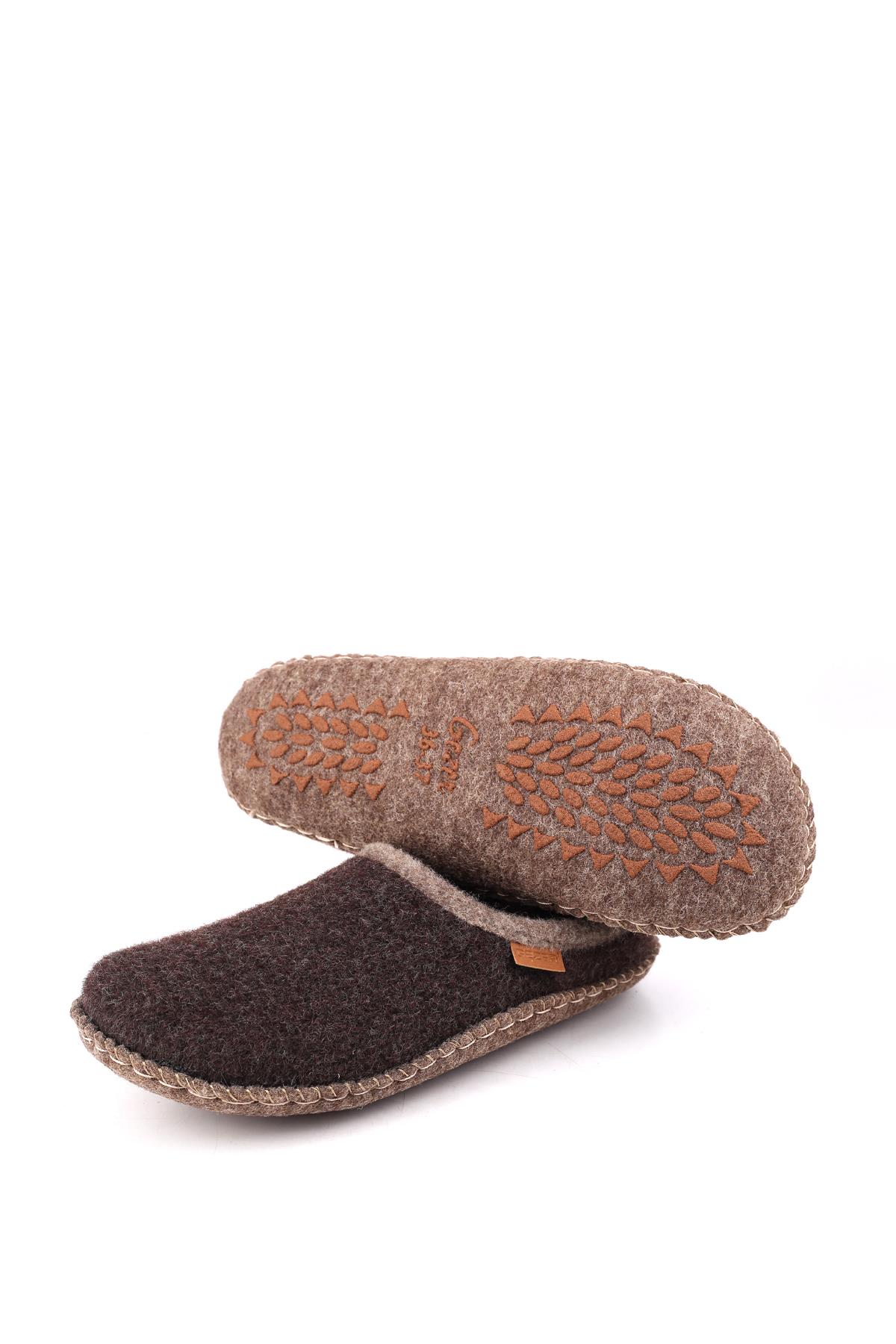 14771 Sessiz Kaydırmaz Taban Keçe Unisex Ev Ve Misafir Terliği - Görsel 6