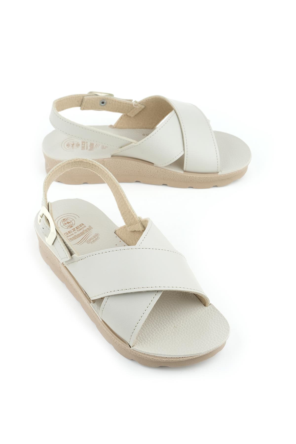 00022 Kadın Ortopedik Hac Umre Günlük Sandalet - Görsel 2