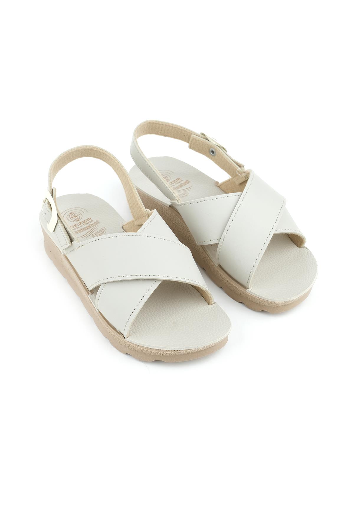 00022 Kadın Ortopedik Hac Umre Günlük Sandalet - Görsel 3