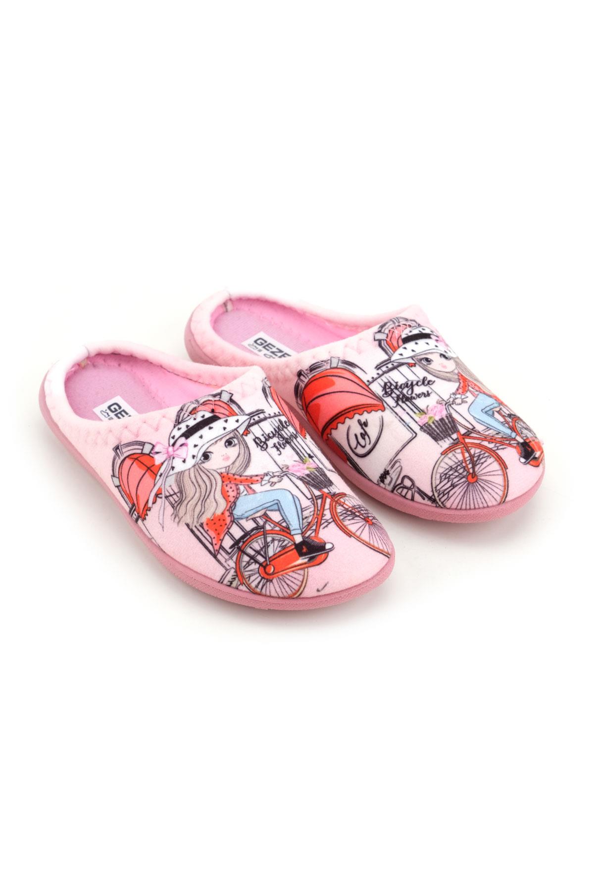 15385 Kız Çocuk Kışlık Rahat Taban Ev Halı Terliği - Görsel 4