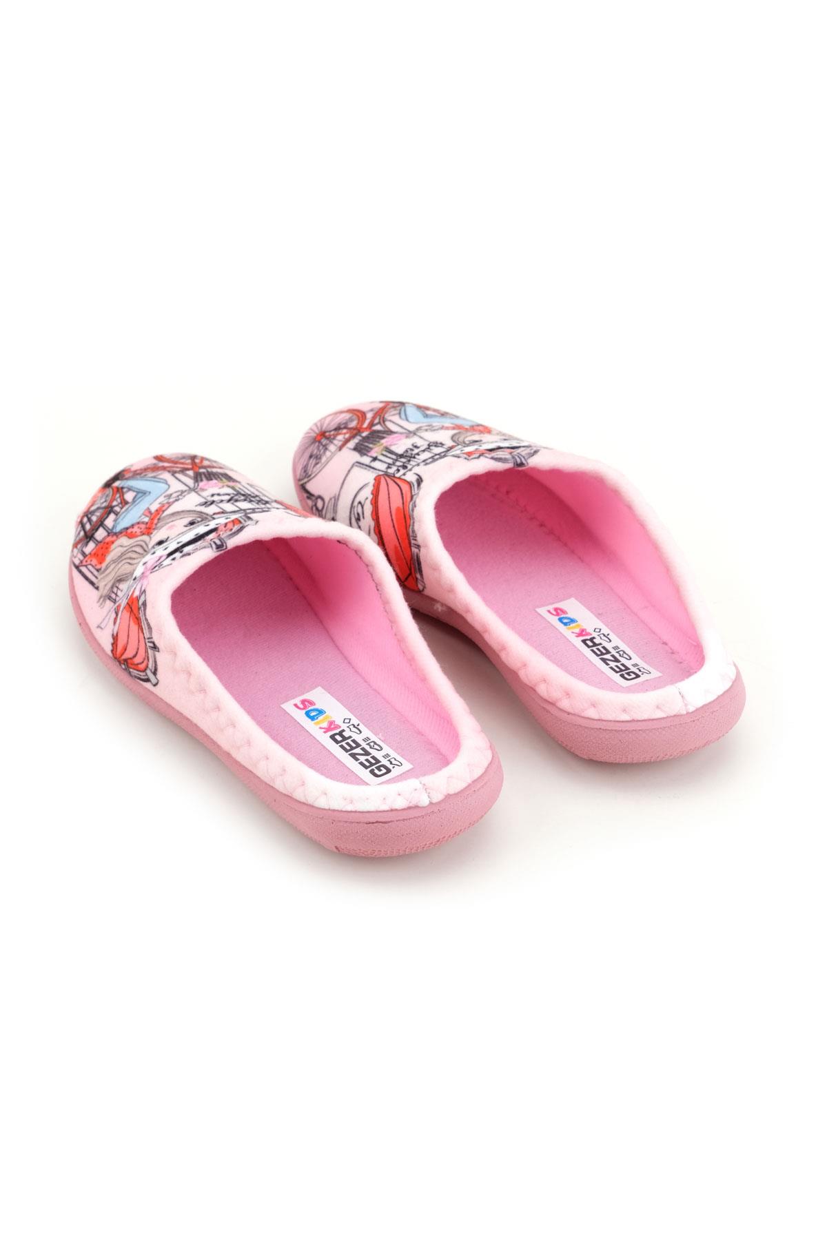 15385 Kız Çocuk Kışlık Rahat Taban Ev Halı Terliği - Görsel 5