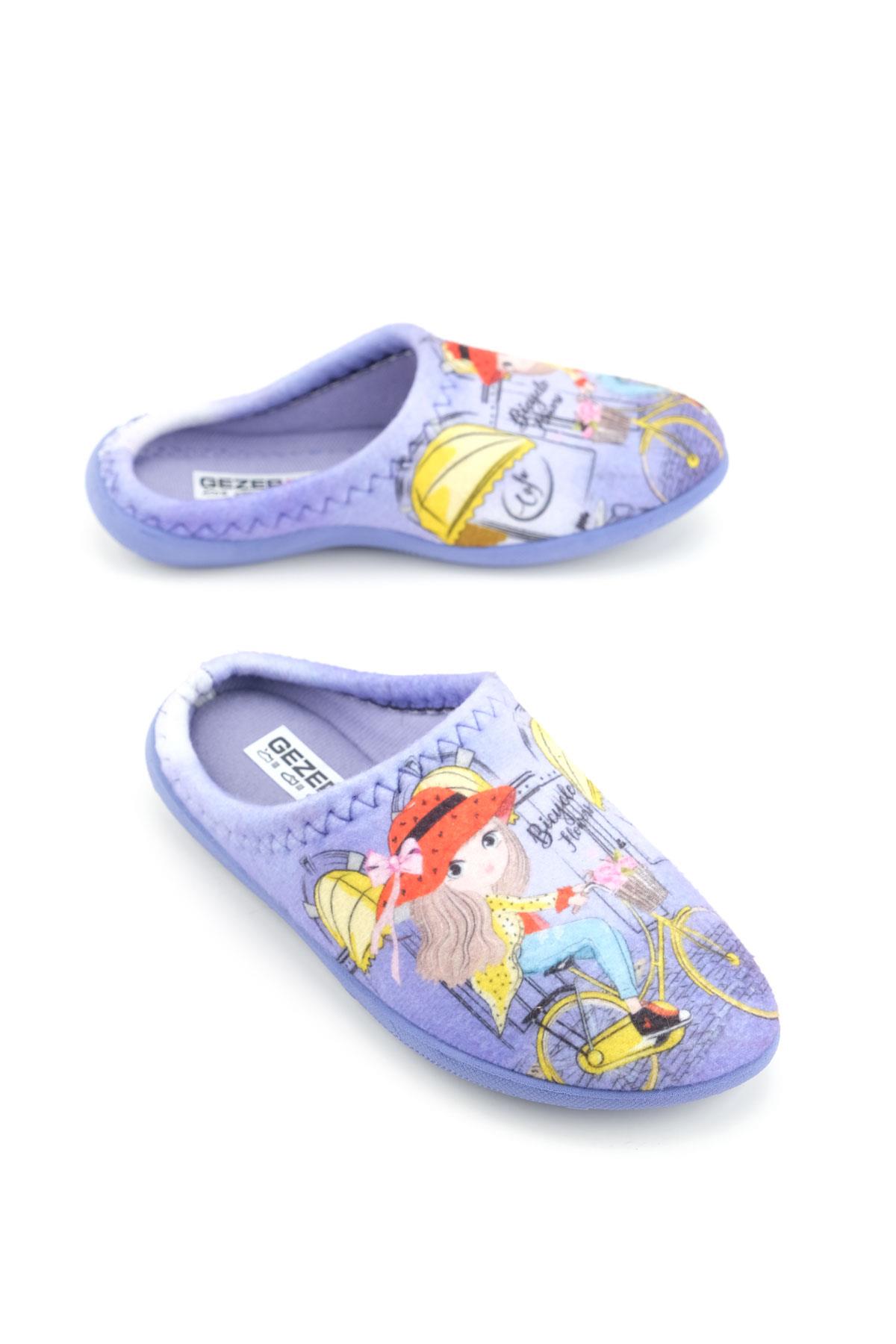 15385 Kız Çocuk Kışlık Rahat Taban Ev Halı Terliği - Görsel 2