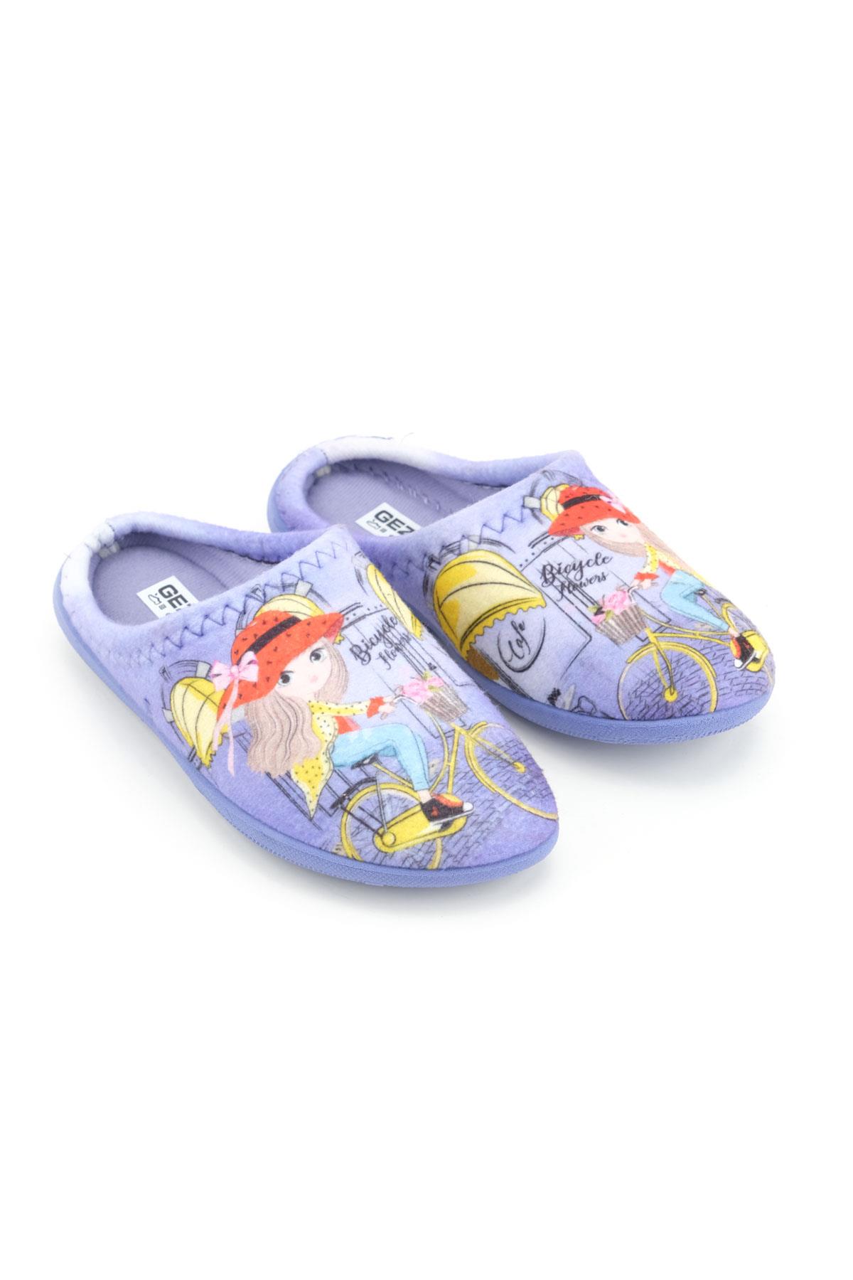 15385 Kız Çocuk Kışlık Rahat Taban Ev Halı Terliği - Görsel 4