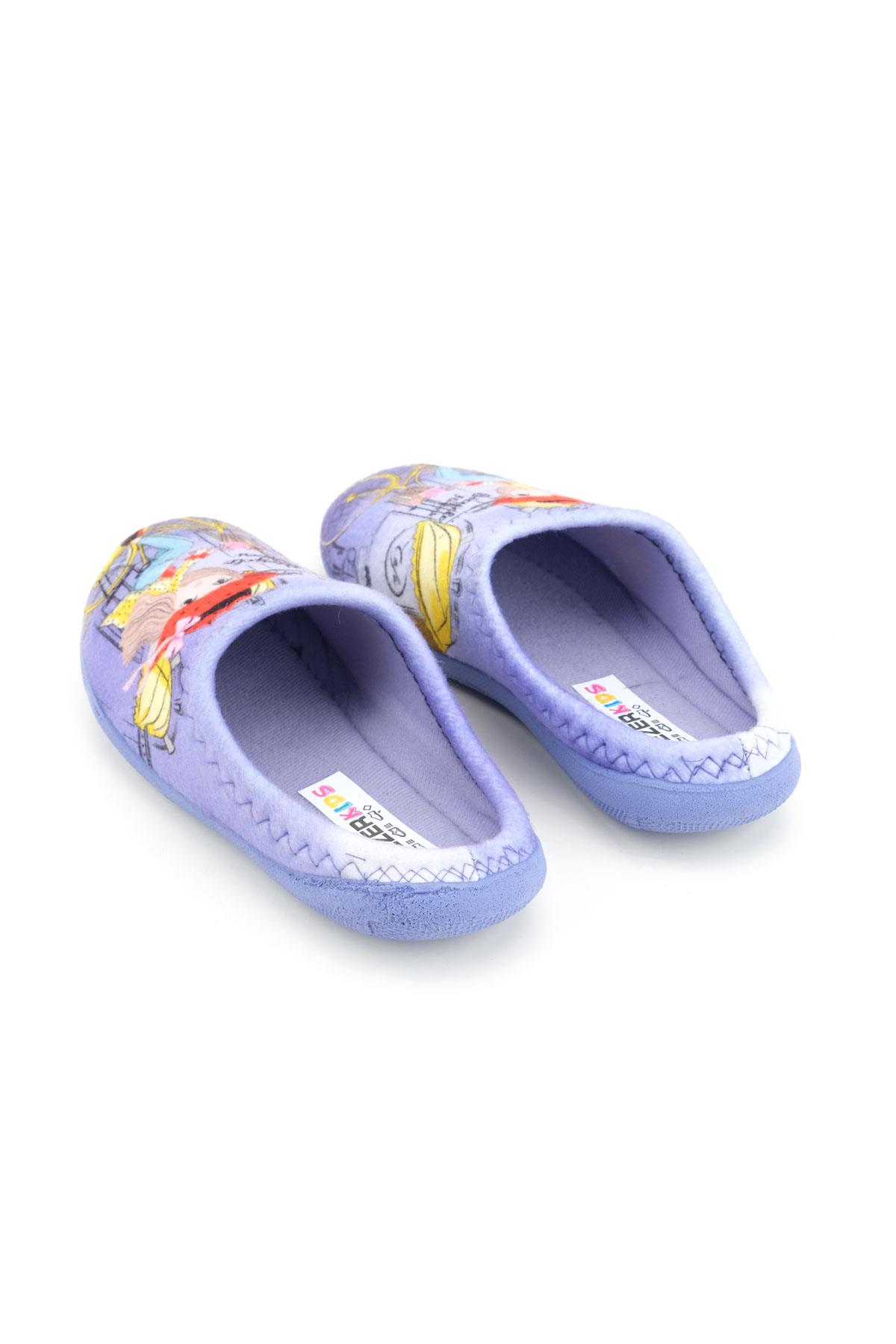 15385 Kız Çocuk Kışlık Rahat Taban Ev Halı Terliği - Görsel 5