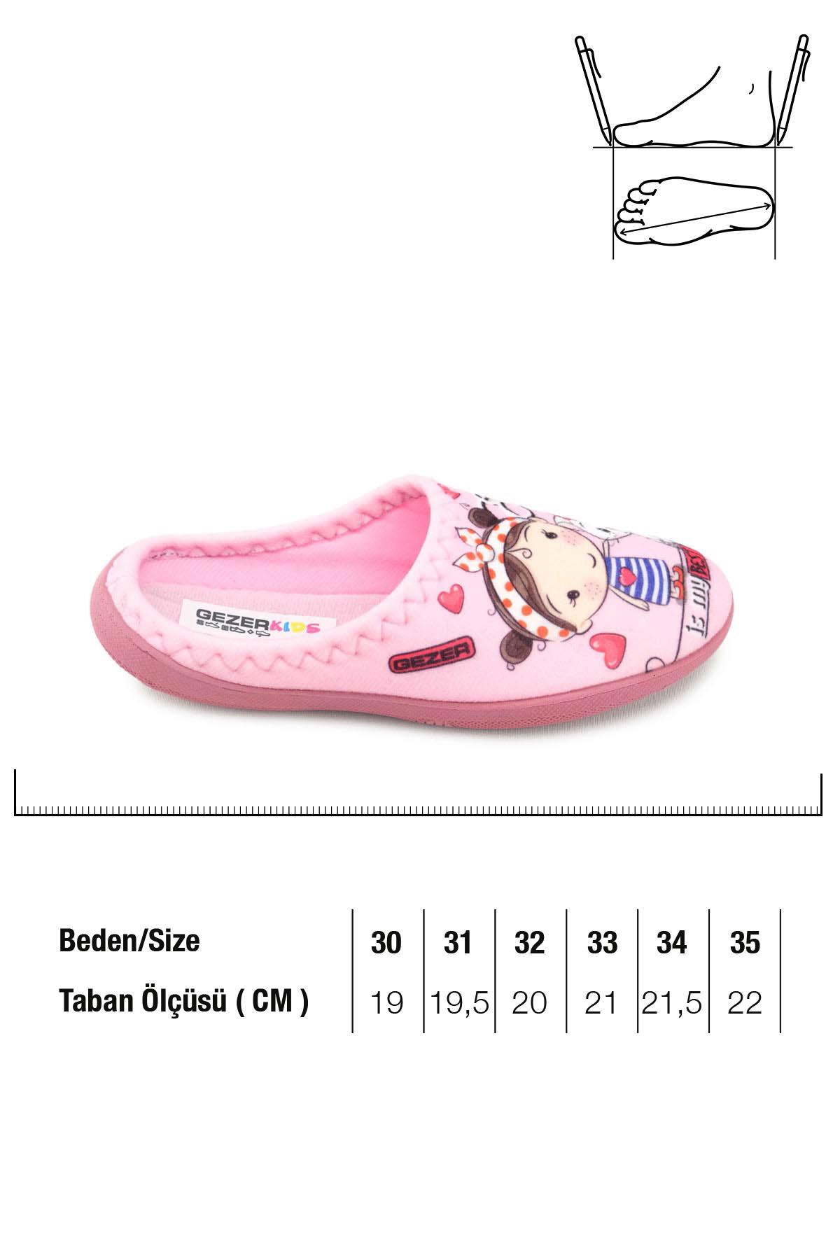 Kedi Desenli Kışlık Rahat Taban Kız Çocuk Ev Halı Terliği - Görsel 3