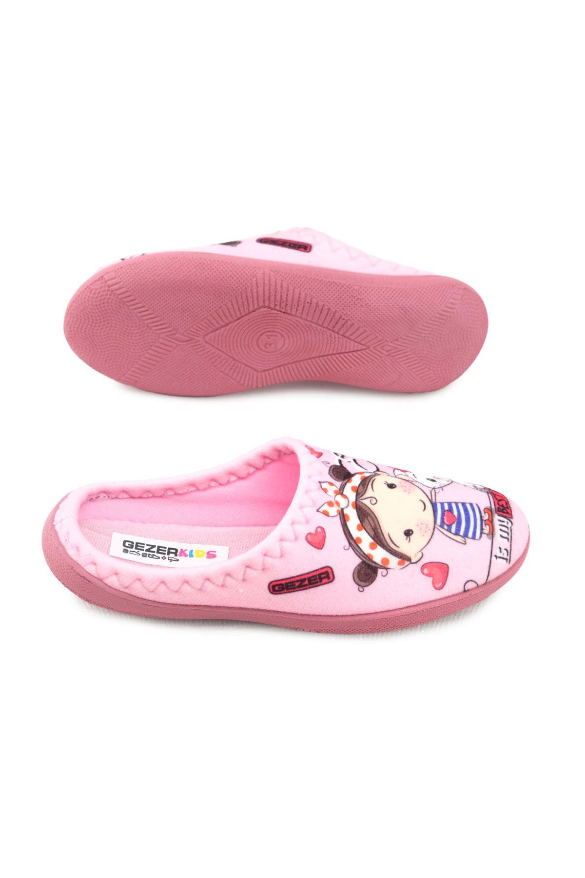 Kedi Desenli Kışlık Rahat Taban Kız Çocuk Ev Halı Terliği - Görsel 6