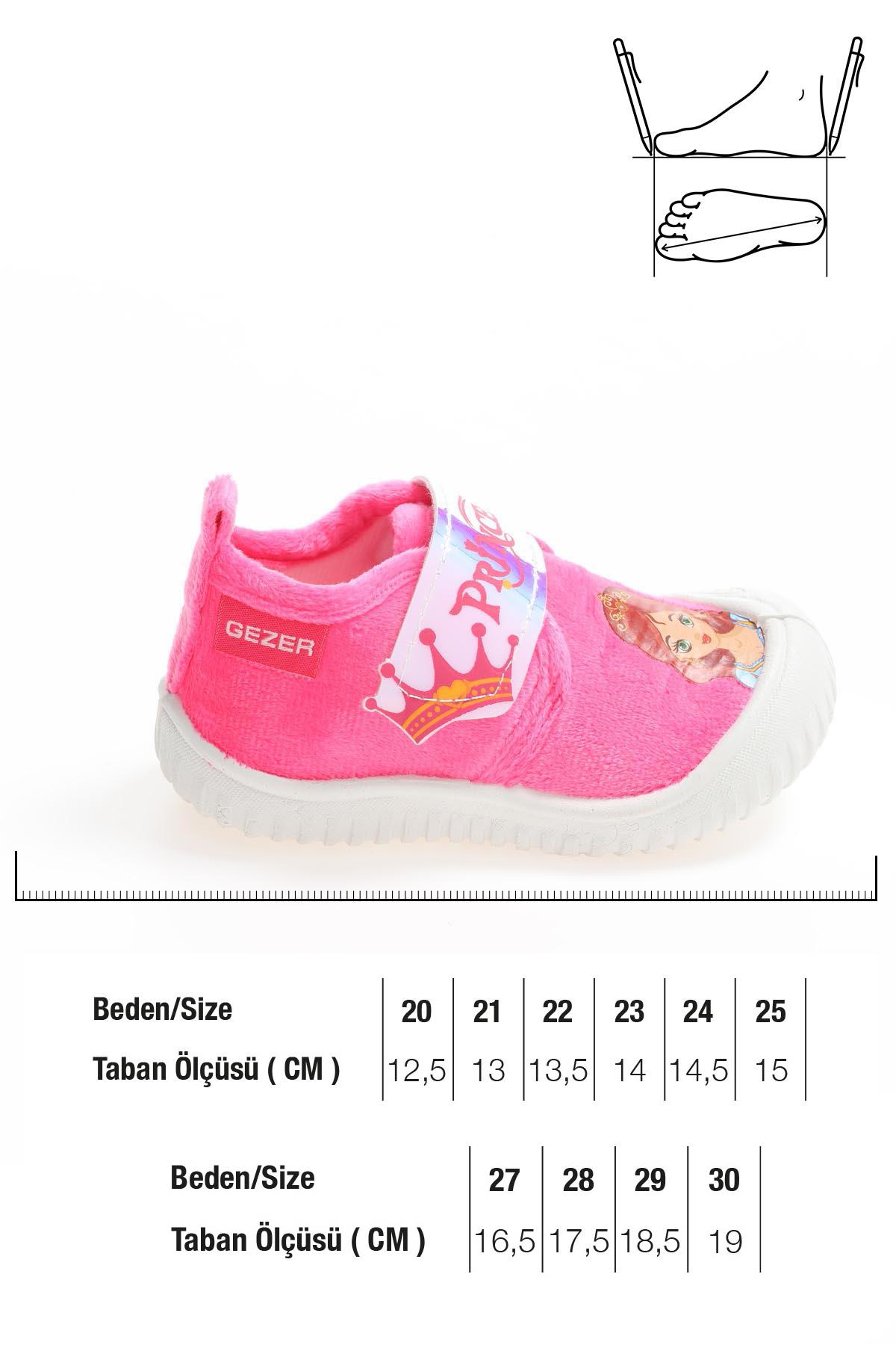 03195 Kız Çocuk Günlük Cırtlı Panduf Ev Kreş Ayakkabı - Görsel 3