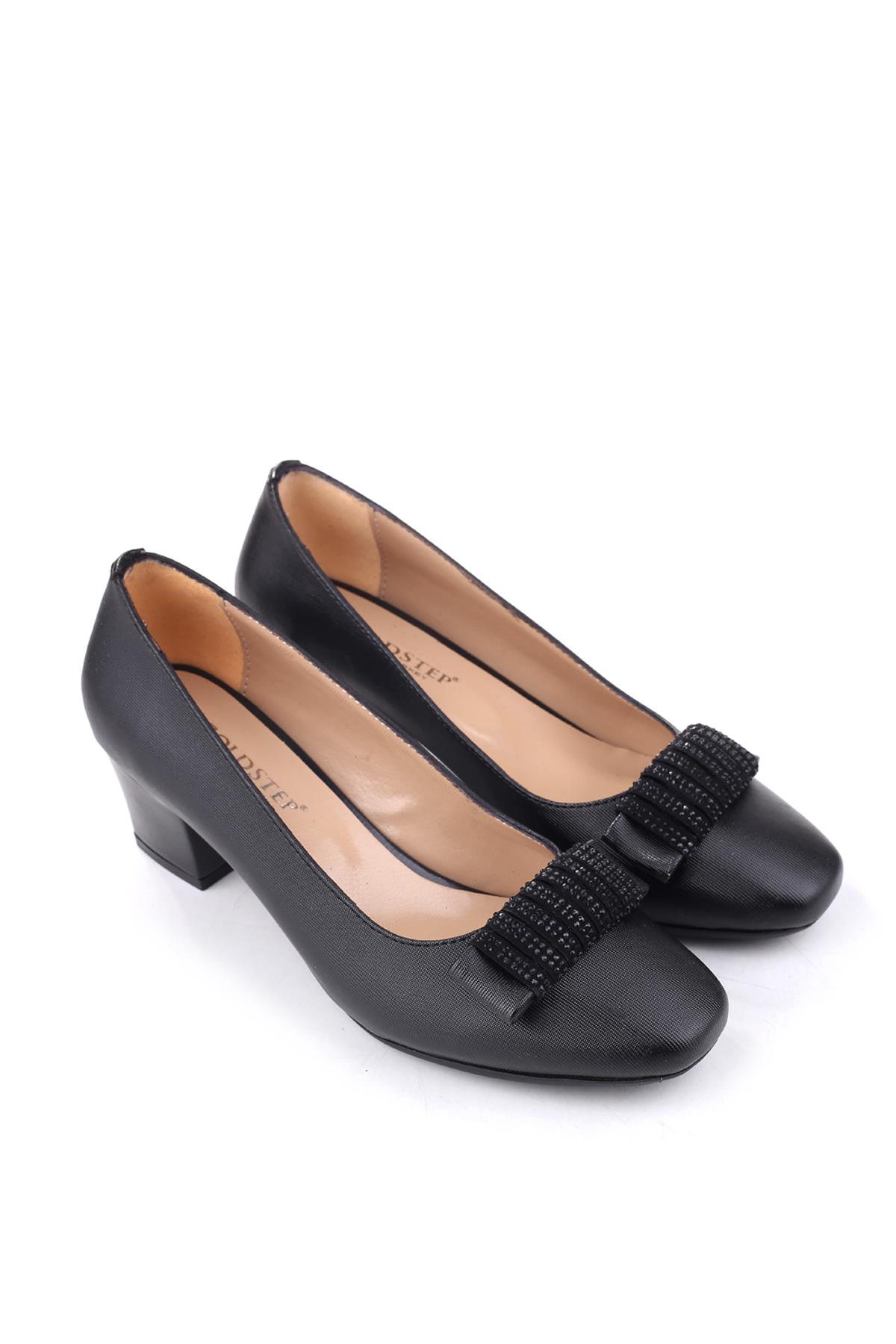 Gold Step 8690 Kadın Fiyonk Taş Detaylı 5 Cm Topuklu Günlük Ayakkabı - Görsel 2