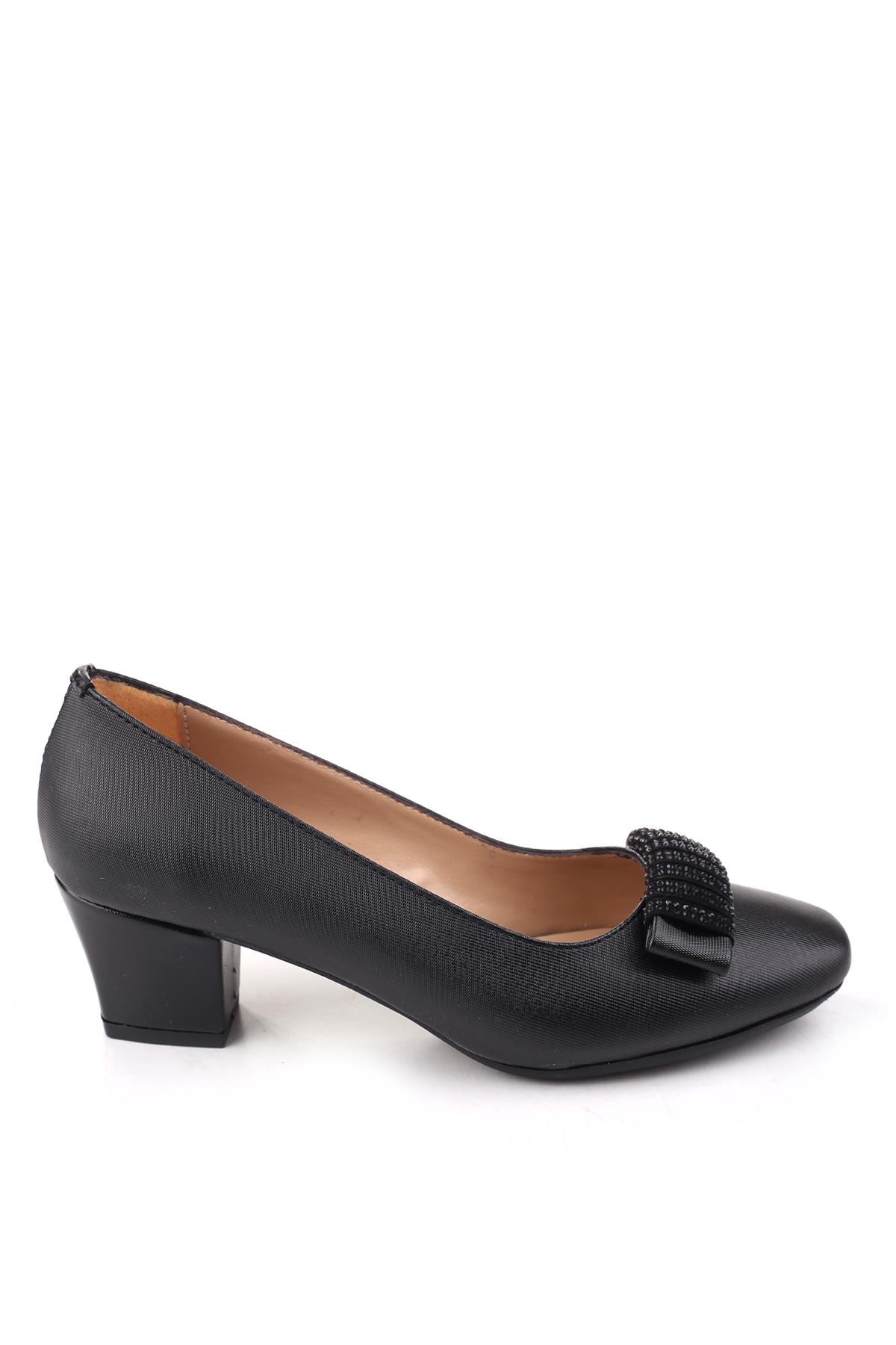 Gold Step 8690 Kadın Fiyonk Taş Detaylı 5 Cm Topuklu Günlük Ayakkabı - Görsel 3