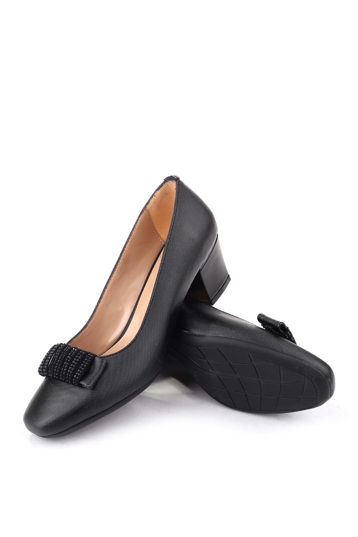 Gold Step 8690 Kadın Fiyonk Taş Detaylı 5 Cm Topuklu Günlük Ayakkabı - Görsel 6