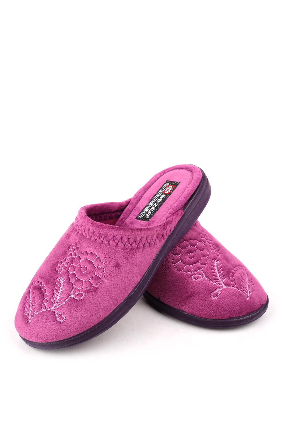 14520 Cırtlı Çıkarılabilir Taban Günlük Kadın Ev-Halı Terliği - Görsel 4