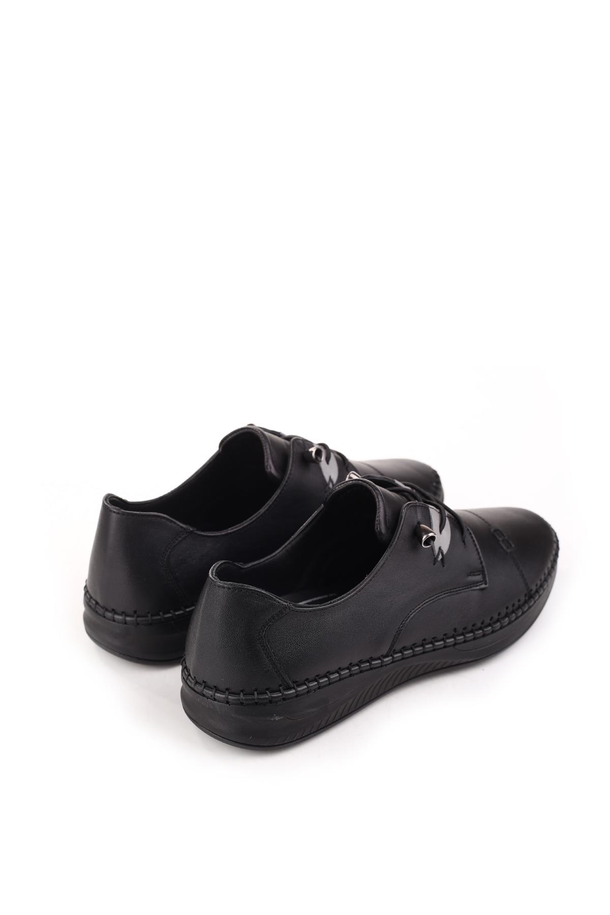 9523-1 Kadın Günlük Hakiki Deri Ortopedik Ayakkabı - Görsel 5