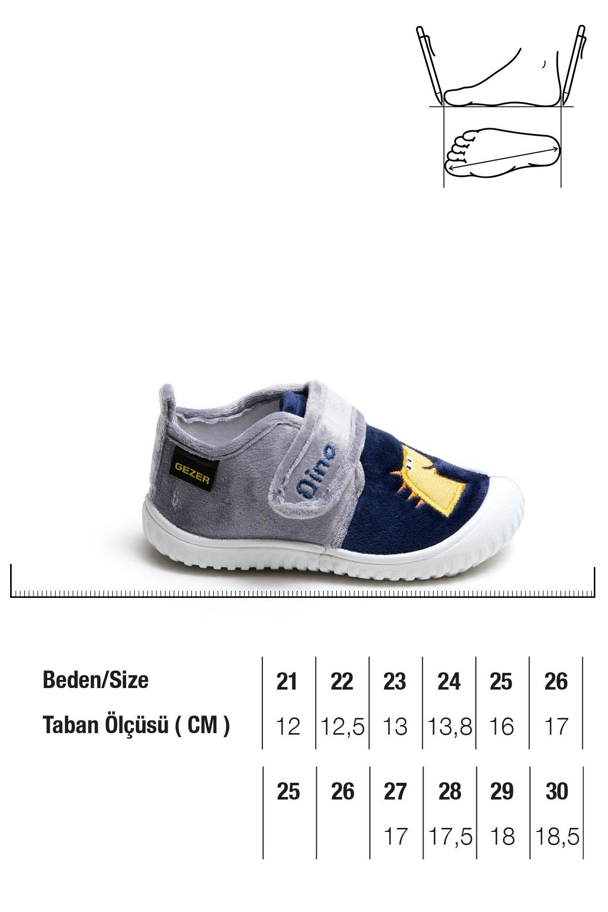 Kışlık Cırtlı Erkek Çocuk Bebek Günlük Okul Kreş Panduf Ayakkabı - Görsel 3