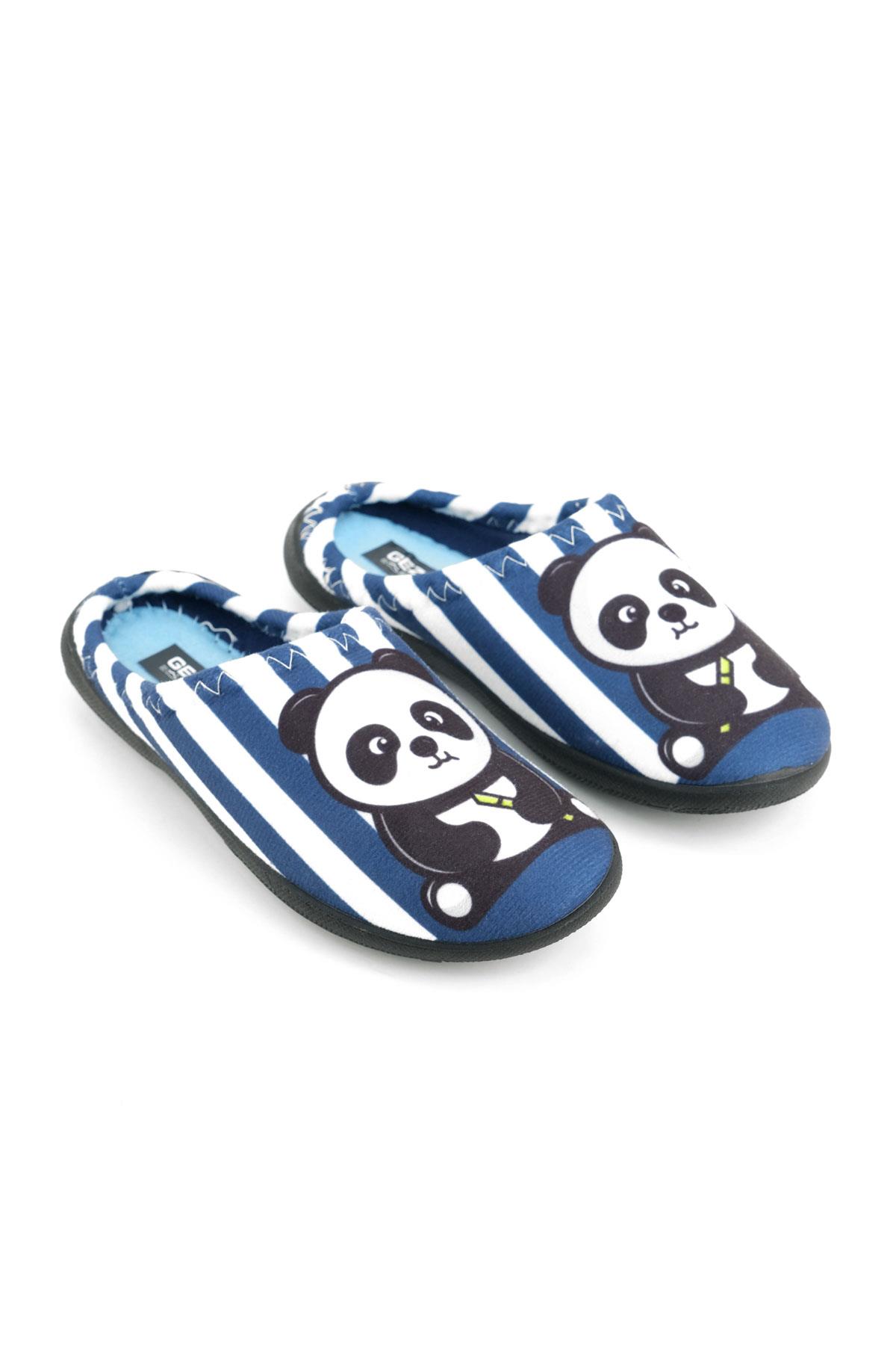 15388 Erkek Çocuk Kışlık Rahat Taban Ev Halı Terliği - Görsel 2