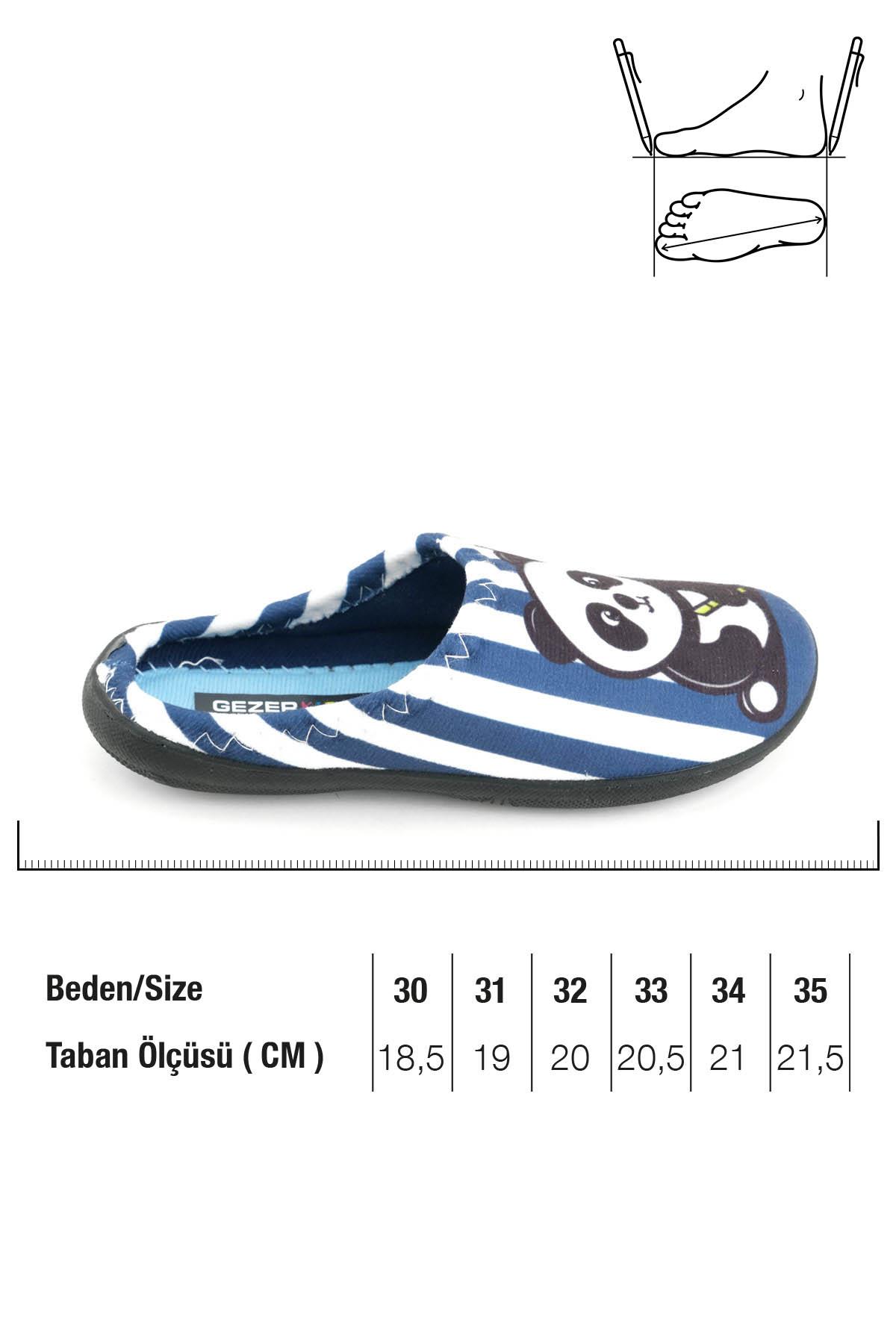 15388 Erkek Çocuk Kışlık Rahat Taban Ev Halı Terliği - Görsel 3