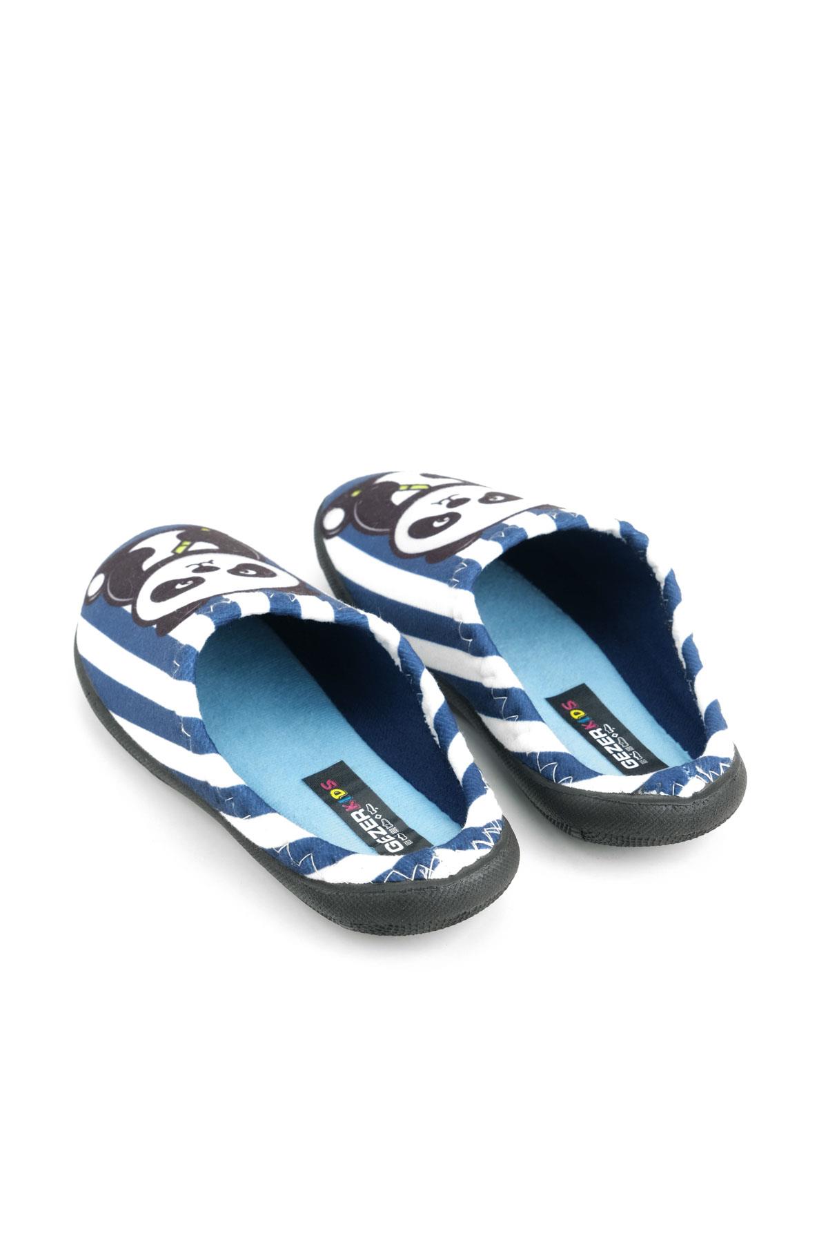 15388 Erkek Çocuk Kışlık Rahat Taban Ev Halı Terliği - Görsel 4