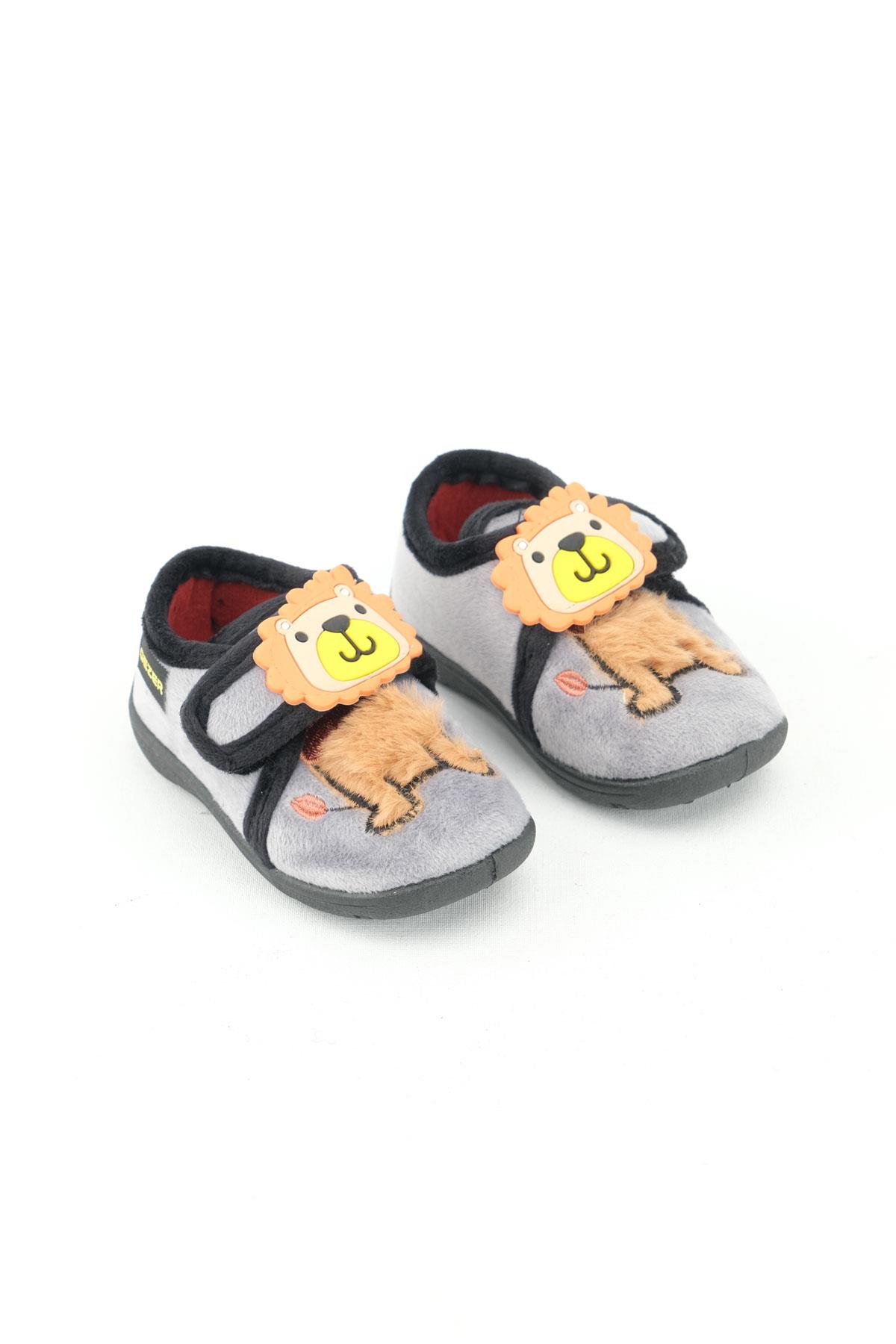 Erkek Çocuk Kışlık Cırtlı Ayarlanabilir Günlük Okul Kreş Panduf Ayakkabı - Görsel 4