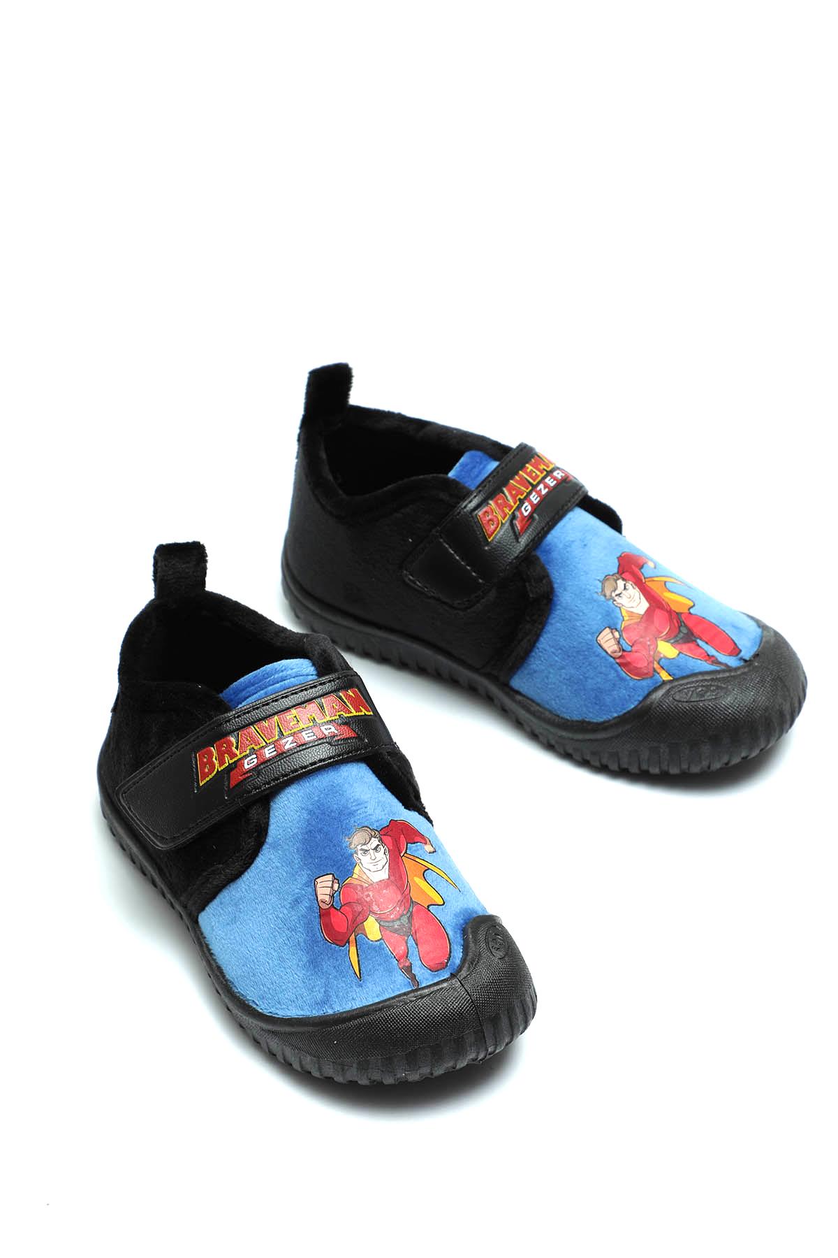 Kışlık Braveman Baskılı Rahat Cırtlı Erkek Bebek Çocuk Panduf - Görsel 2