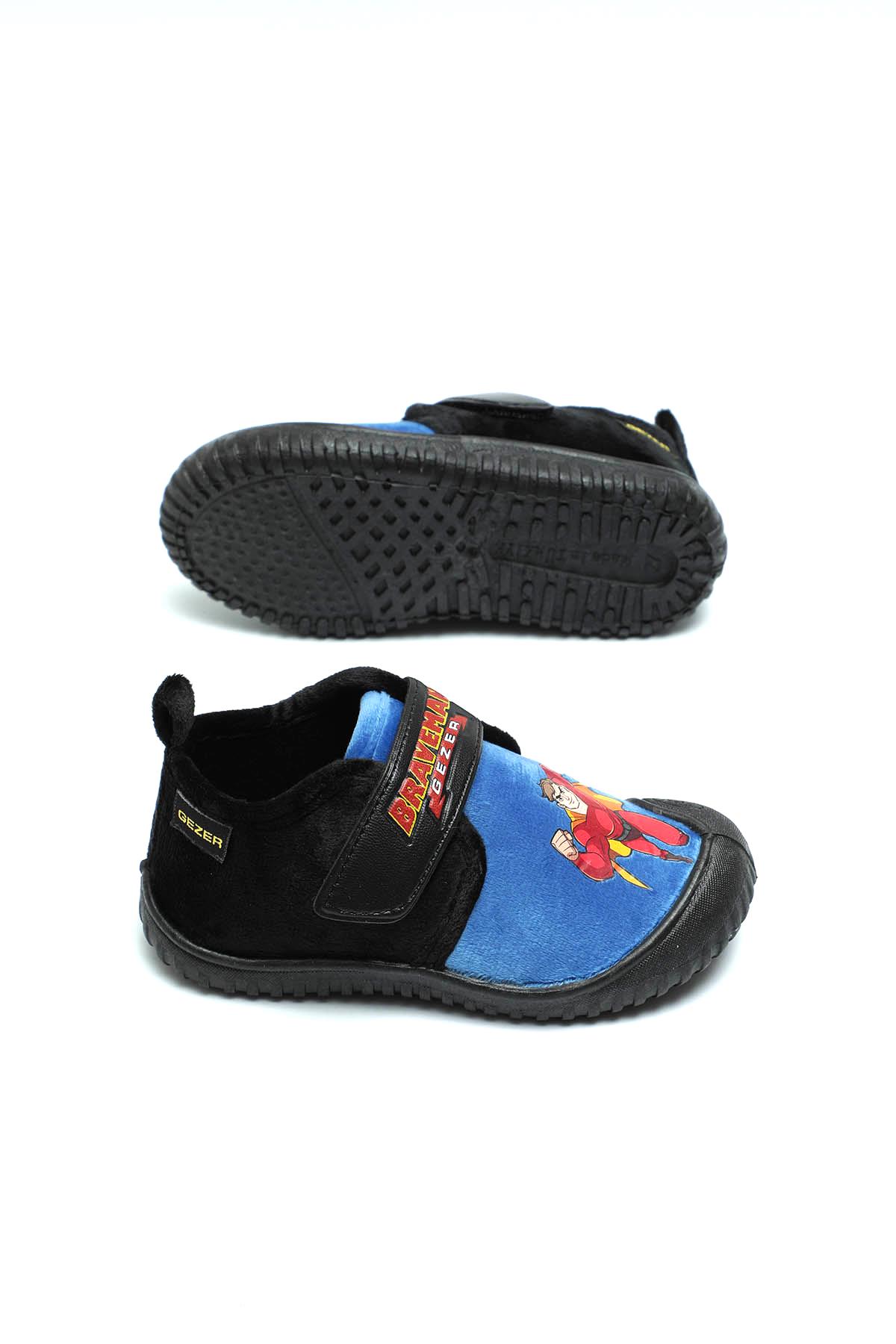 Kışlık Braveman Baskılı Rahat Cırtlı Erkek Bebek Çocuk Panduf - Görsel 5