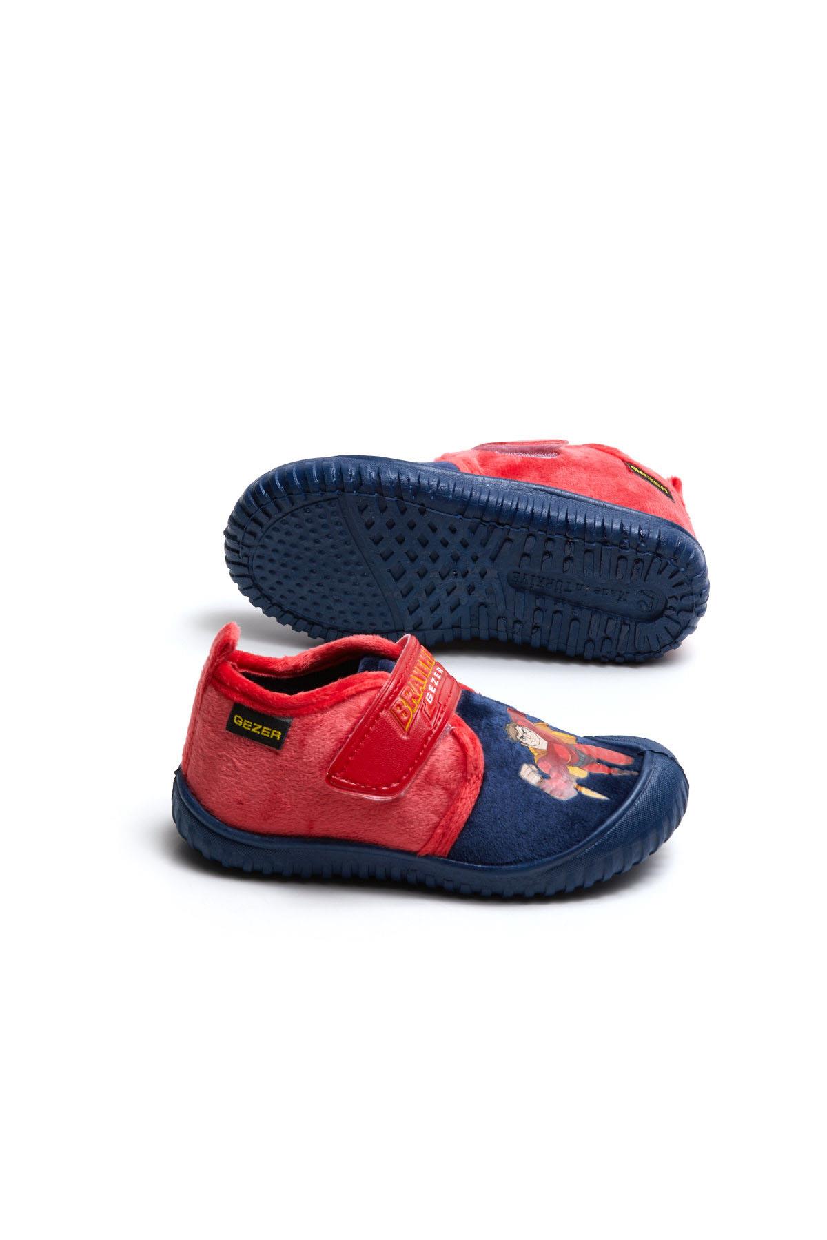 Kışlık Braveman Baskılı Rahat Cırtlı Erkek Bebek Çocuk Panduf - Görsel 5