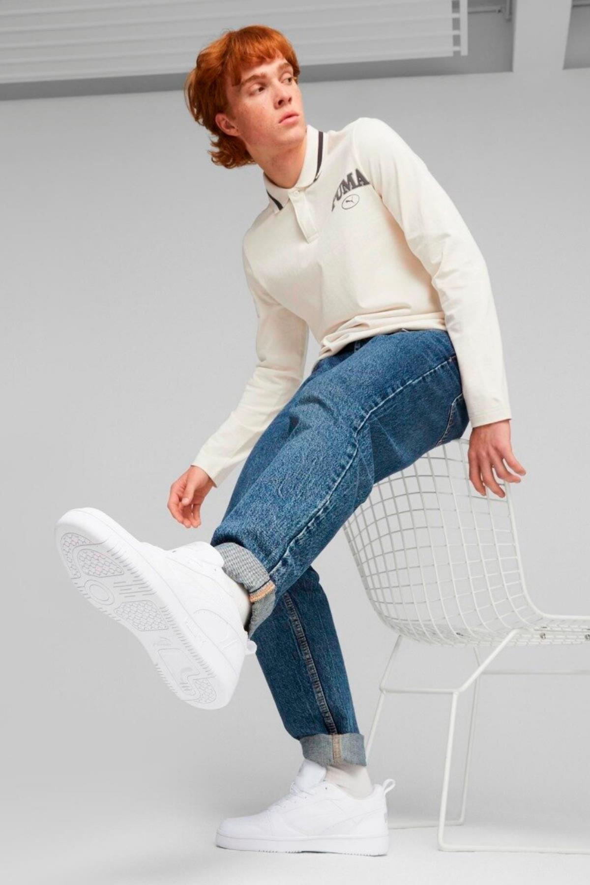 392328 Rebound V6 Low Erkek Sneaker Günlük Spor Ayakkabı - Görsel 3