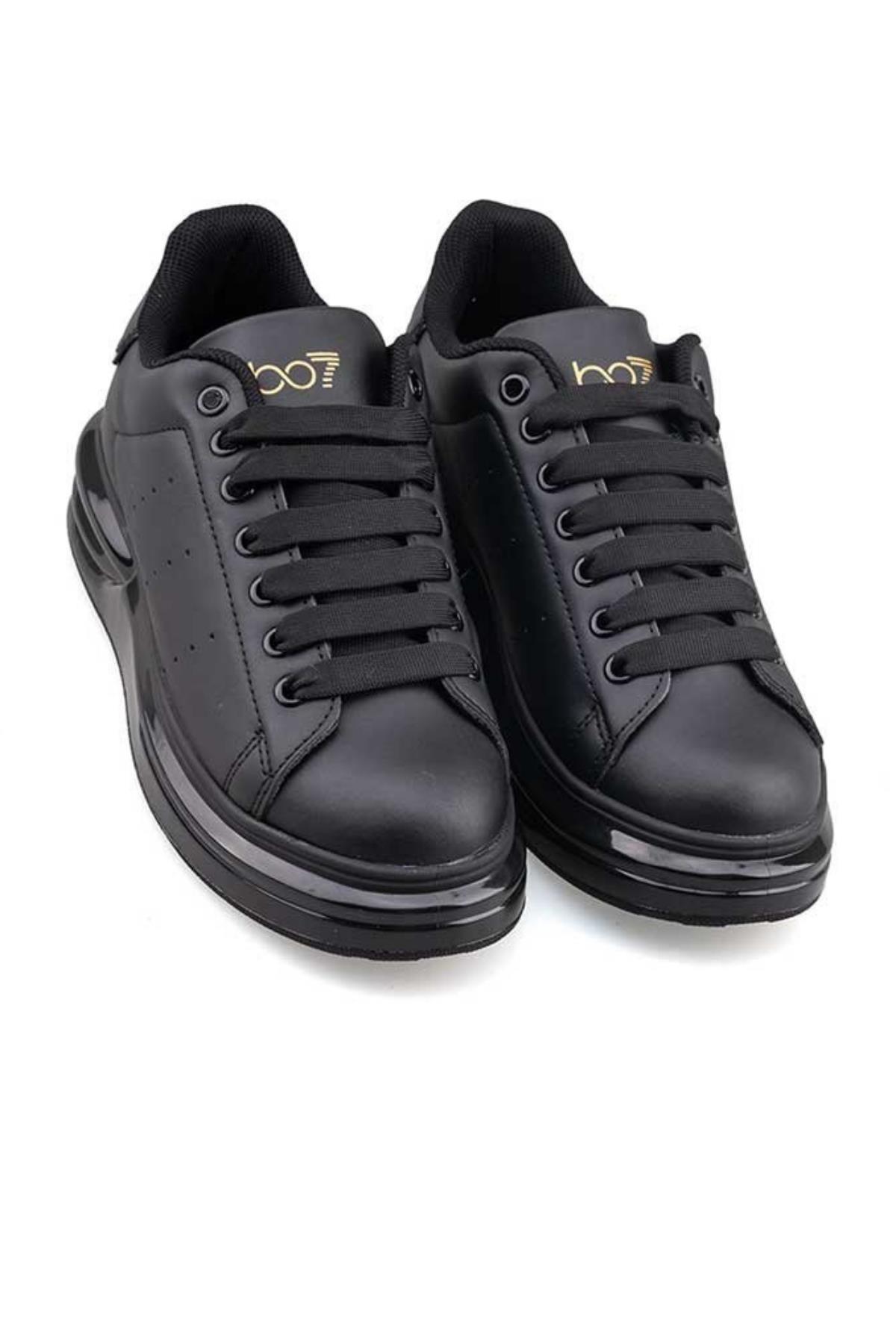 628 Erkek Yüksek Taban Bağcıklı Günlük Casual Spor Ayakkabı - Görsel 3